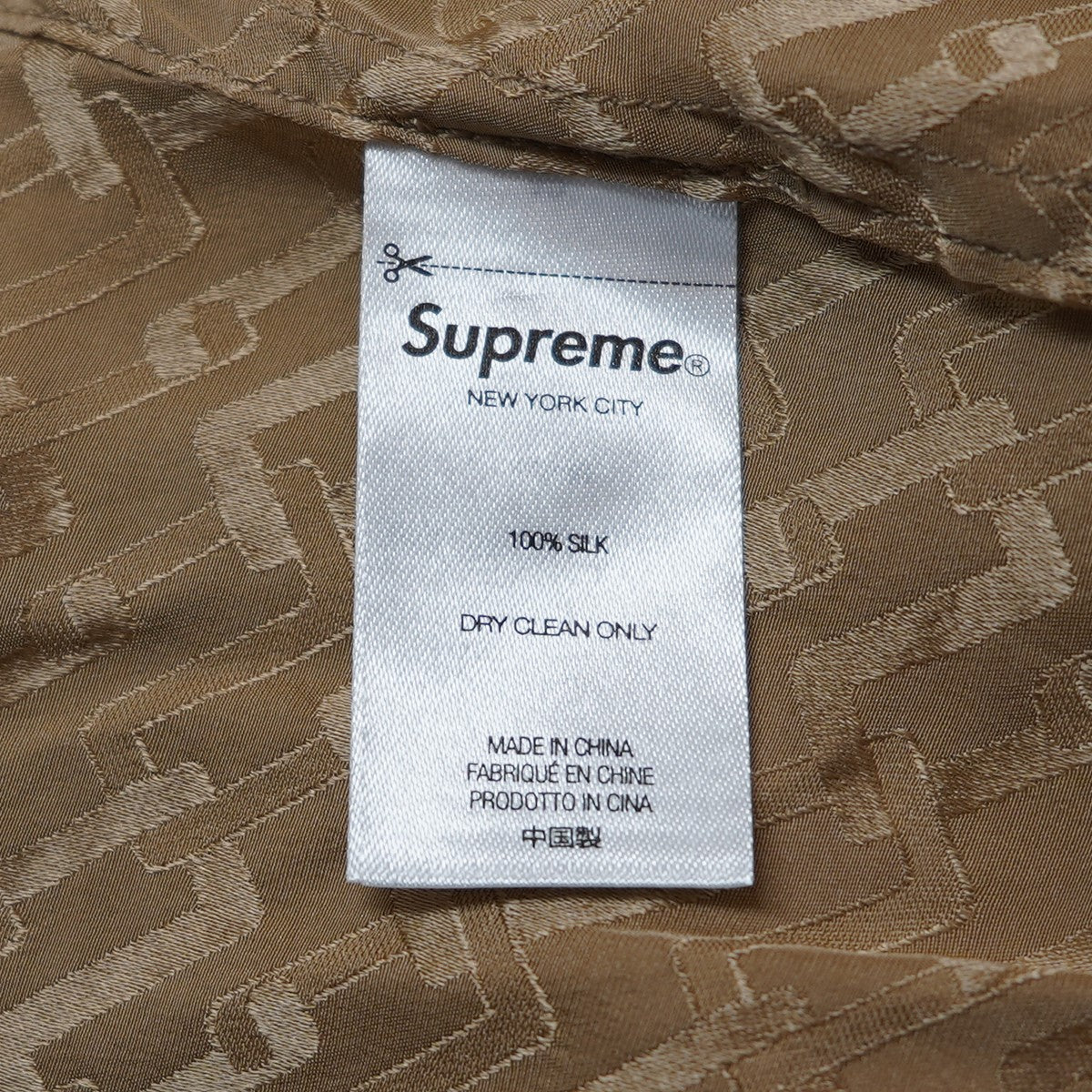 Supreme(シュプリーム) 22SS Tonal Monogram Silk S／S Shirt
