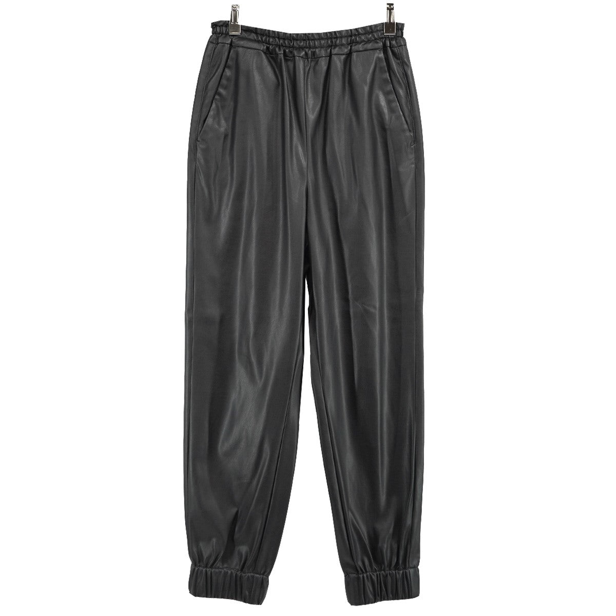 ENFOLD(エンフォルド) 2023 JOGGER PANTS フェイクレザー ジョガーパンツ 300GS131-0060 定価42,900 ブラック  サイズ 38｜【公式】カインドオルオンライン ブランド古着・中古通販【kindal】