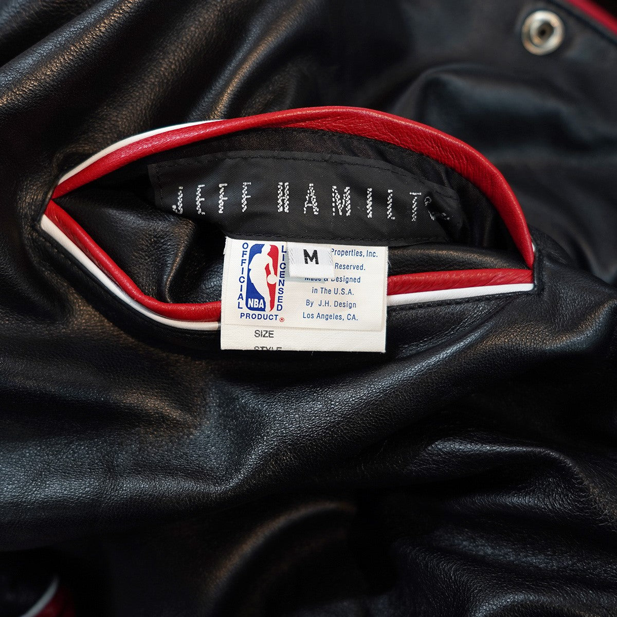 シカゴ・ブルズ レザージャケット Jeff Hamilton(ジェフハミルトン) Chicago Bulls Leather Jacket