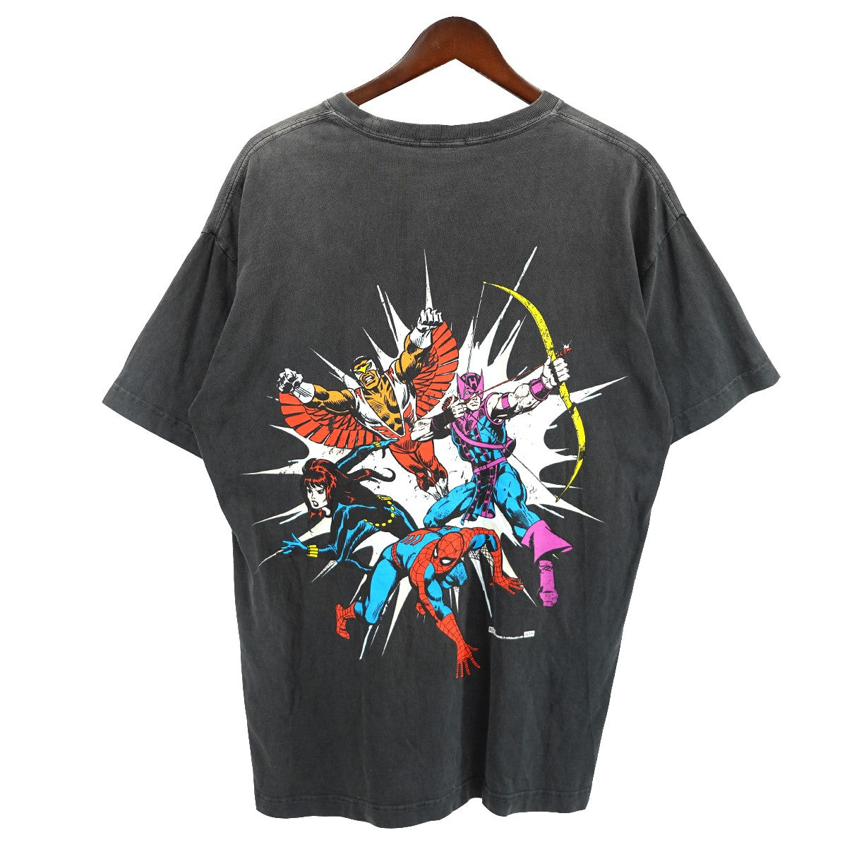 Marvel x Kith Spider-Man Avengers Vintage Teeヴィンテージ 加工 スパイダーマン ロゴ アベンジャーズ Tシャツ
