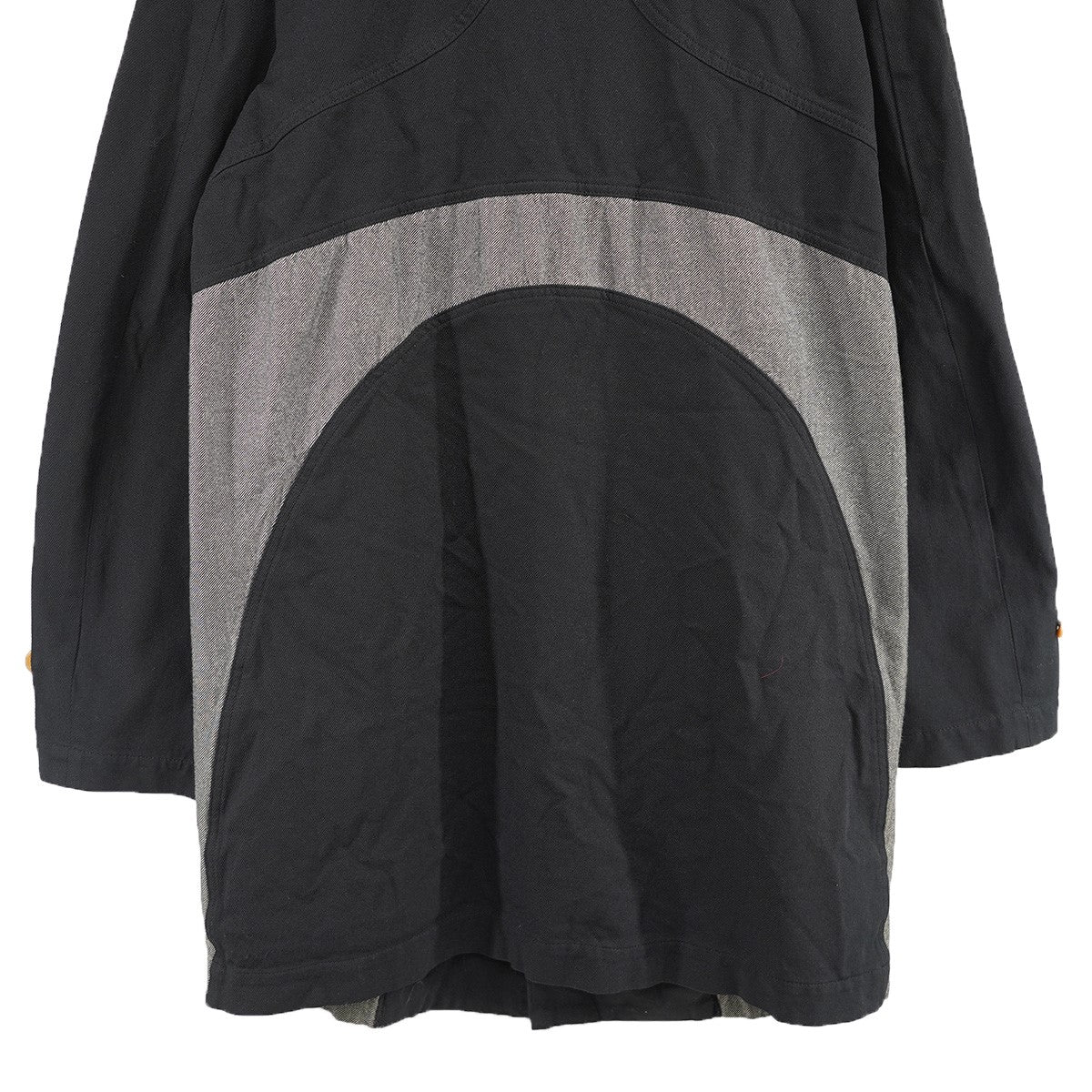 コムデギャルソン オムプリュス エバーグリーンの切替ステンカラーコートです。 COMME des GARCONS HOMME PLUS EVER GREEN 古着・中古 アウター アイテム