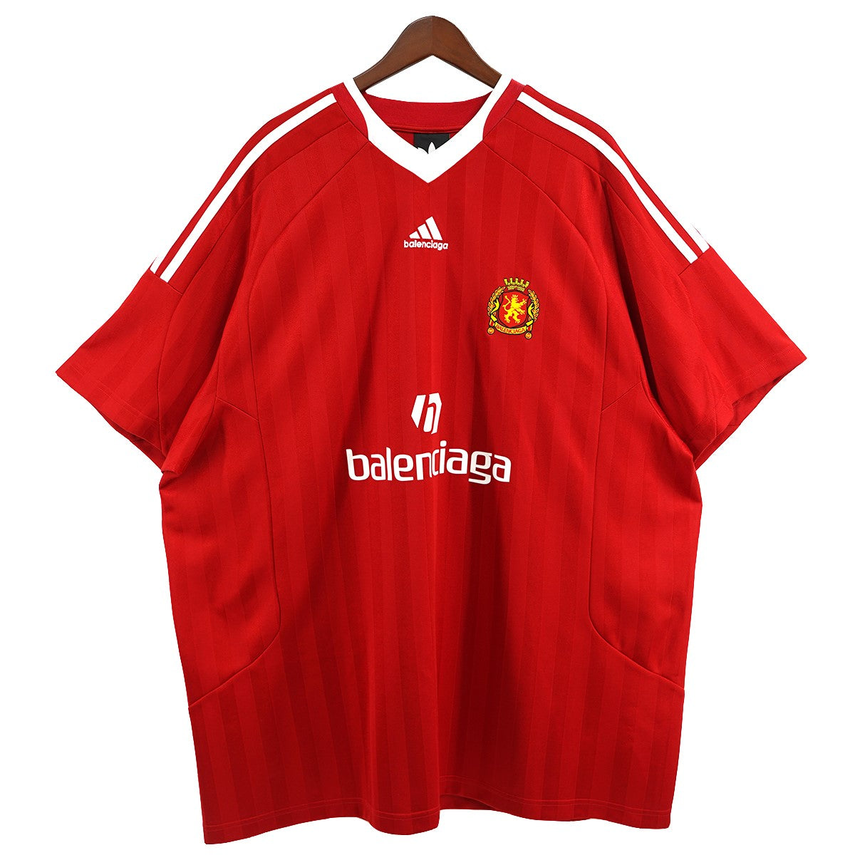 BALENCIAGA×adidas 23SS Soccer T-Shirt Redオーバーサイズ