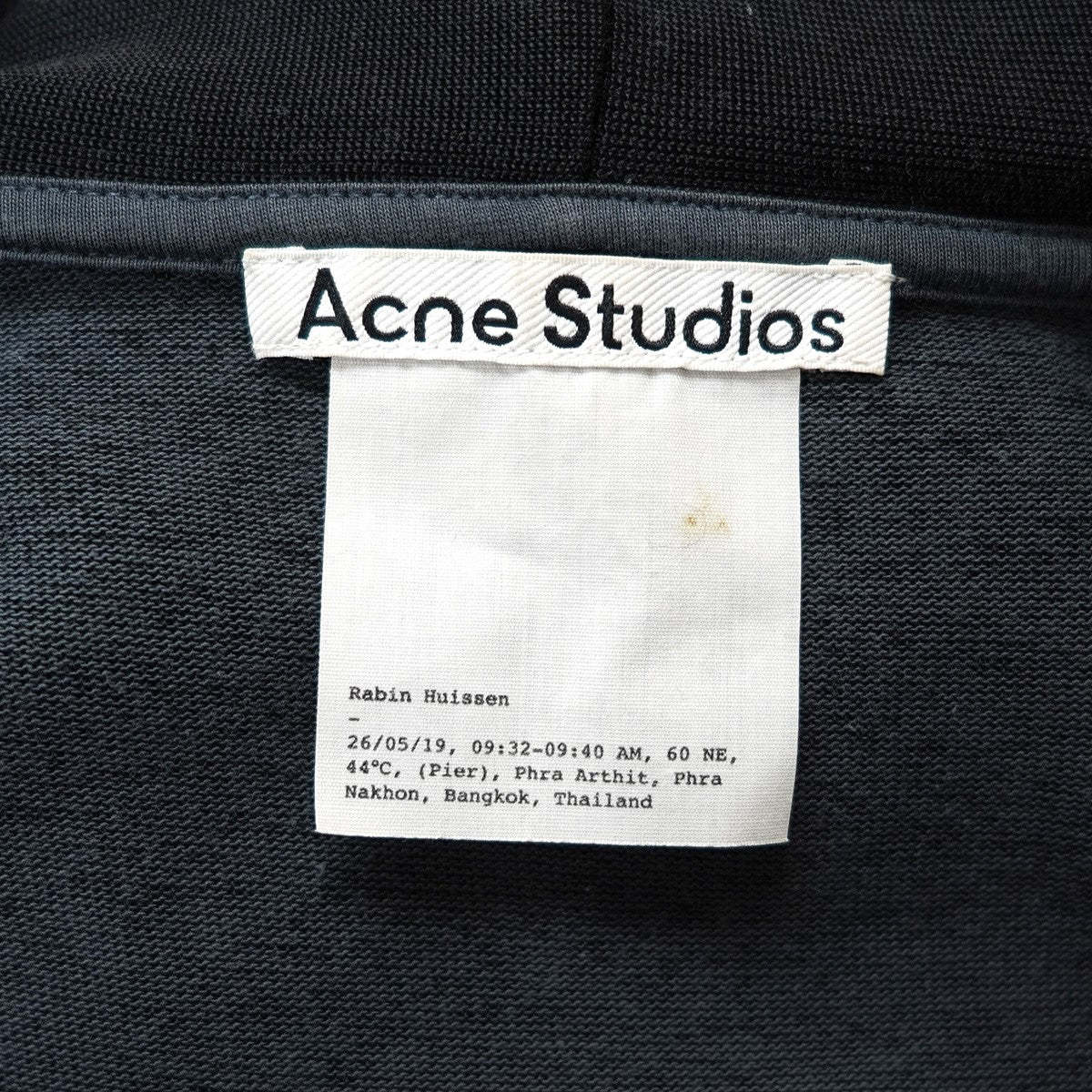 アクネストゥディオズの22SS HOODIE／BLACK(MN-SWEA000273)です。 ACNE STUDIOS 古着・中古 トップス アイテム