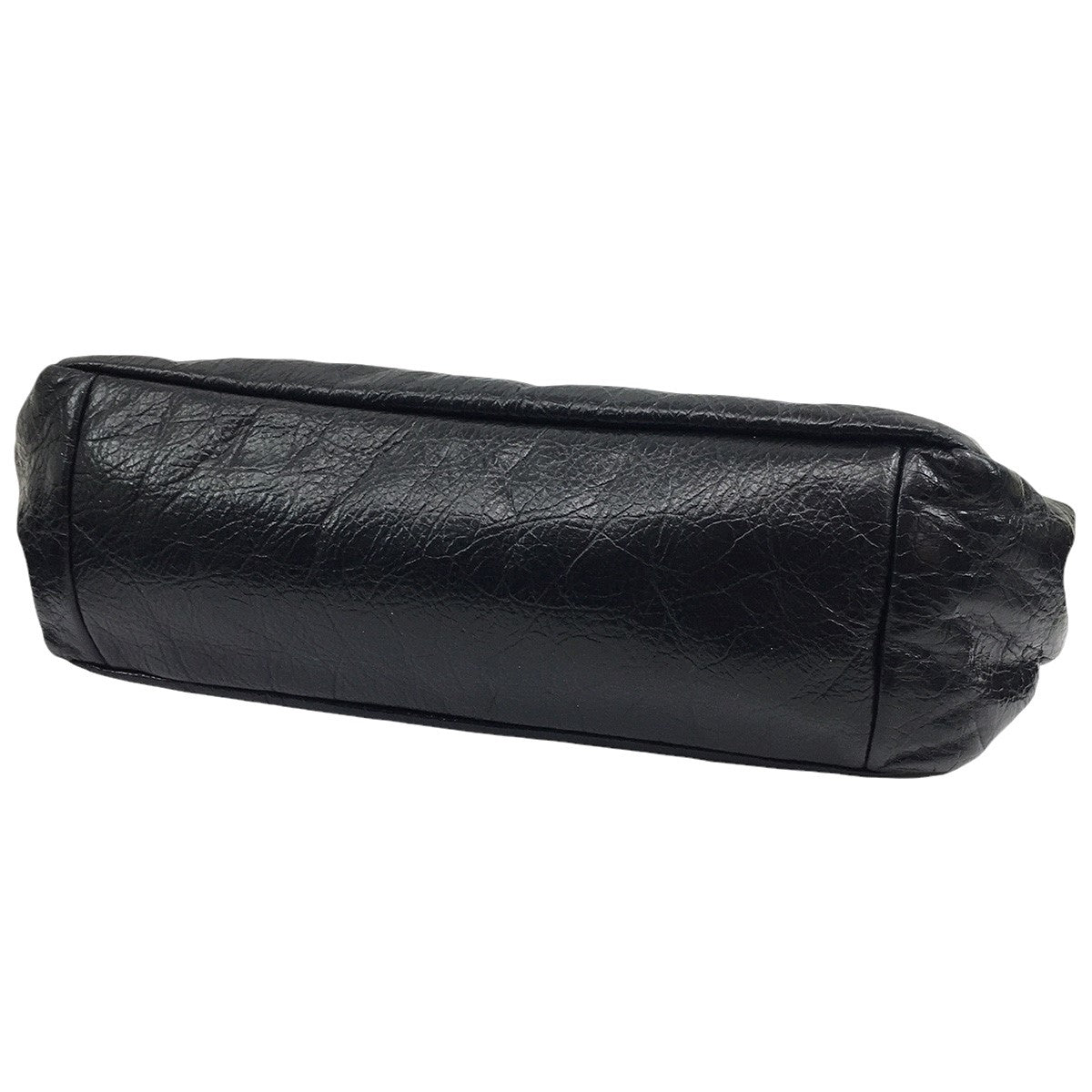 バレンシアガのMonaco Mini Shoulder Bag モナコ ミニ バッグ ブラック アリーナカーフスキン アンティーク調 ショルダーバッグです。 BALENCIAGA 古着・中古 バッグ アイテム