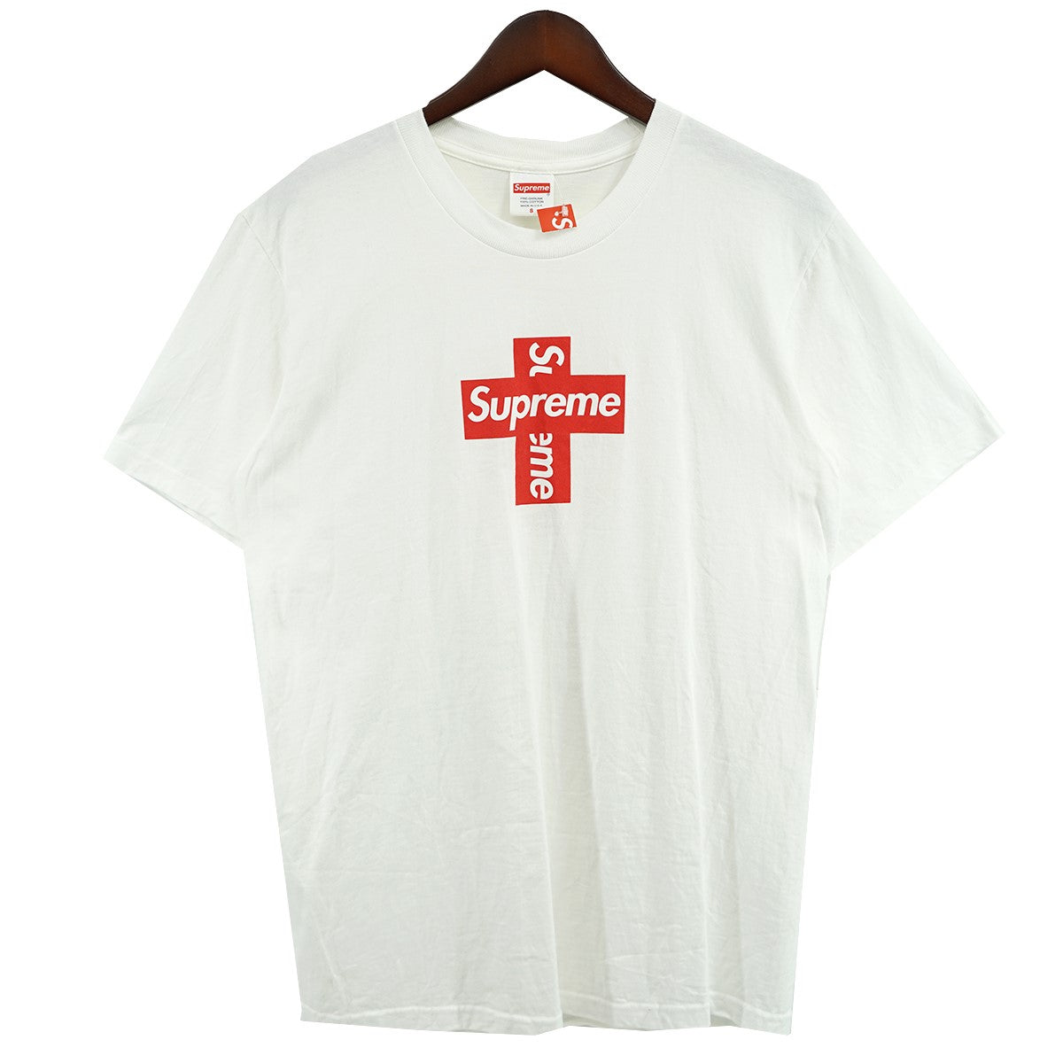 Supreme 20AW Cross Box Logo Teeクロス ボックスロゴ Tシャツ 古着・中古-1枚目のアイテム画像
