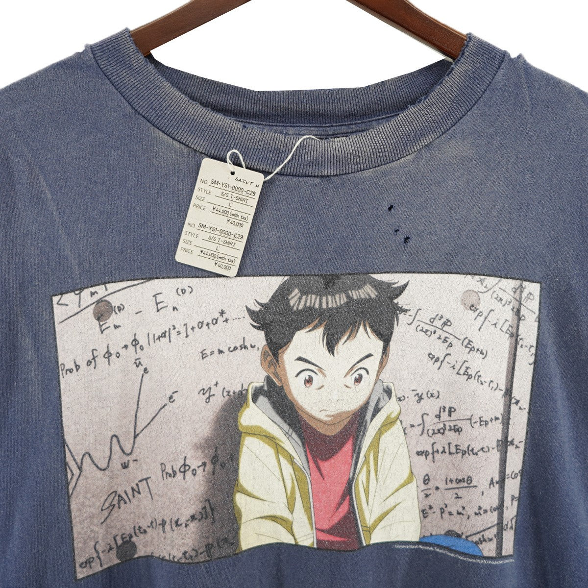 24AW PLUTO PT SS Teeプルートゥ 漫画 アニメ 浦沢直樹 ヴィンテージ ダメージ 加工 Tシャツ