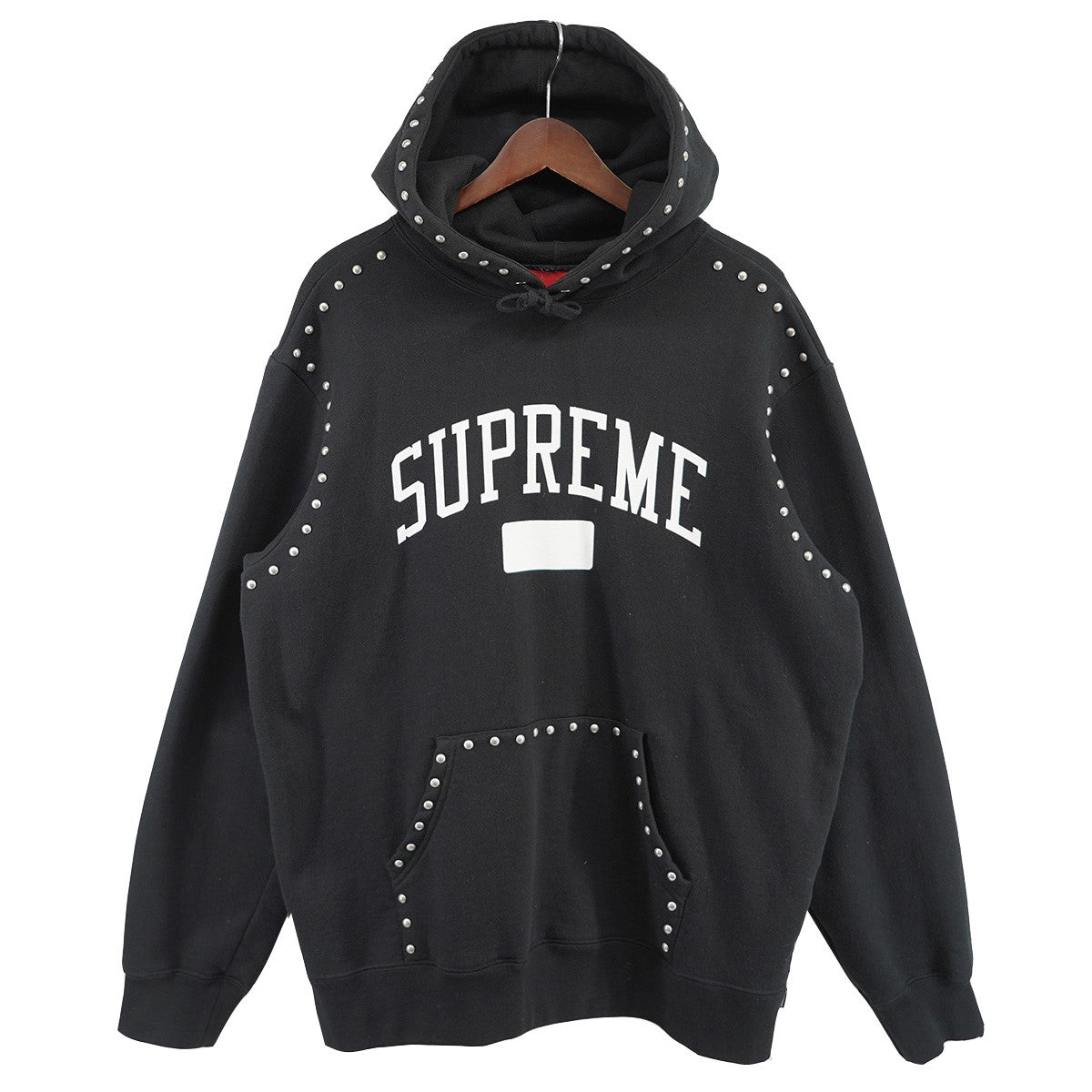 18AW Studded Hooded Sweatshirtスタッズ スタッディド ロゴ フーデッドスウェットシャツ パーカー