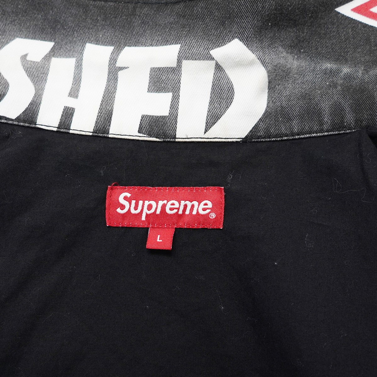 Supreme×THRASHER 古着・中古 シュプリーム×スラッシャーの15SS Thrasher Work Jacket ユーズド加工 ロゴ スラッシャー ワークジャケットです。