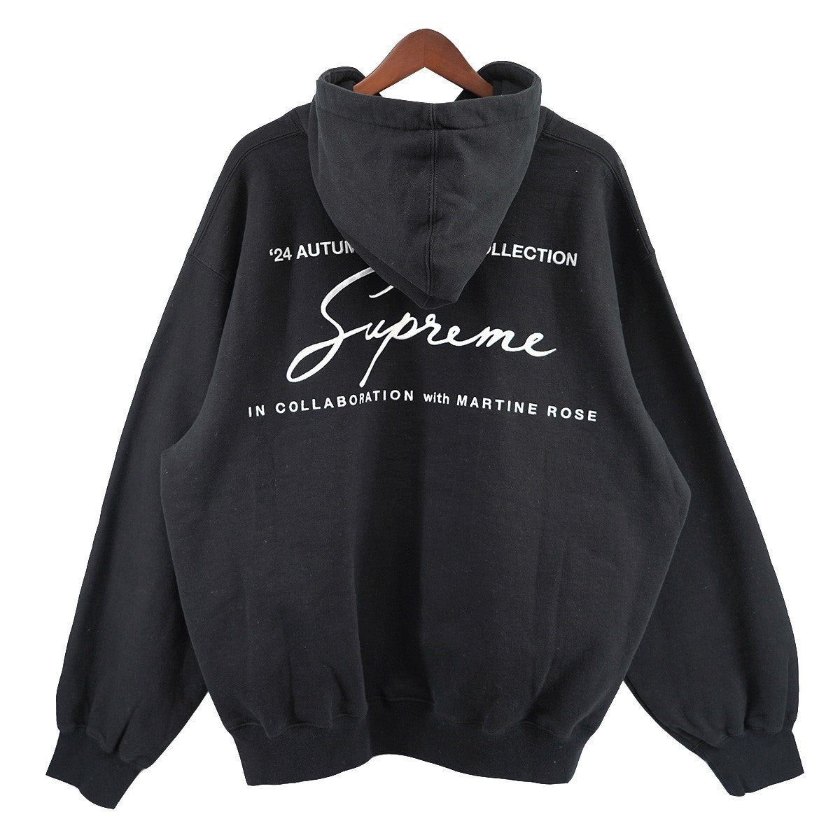 Supreme×MARTINE ROSE 古着・中古 シュプリーム×マーティンローズの24AW Martine Rose Hooded Sweatshirt ロゴ パーカー フーデッドスウェットシャツ フーディです。