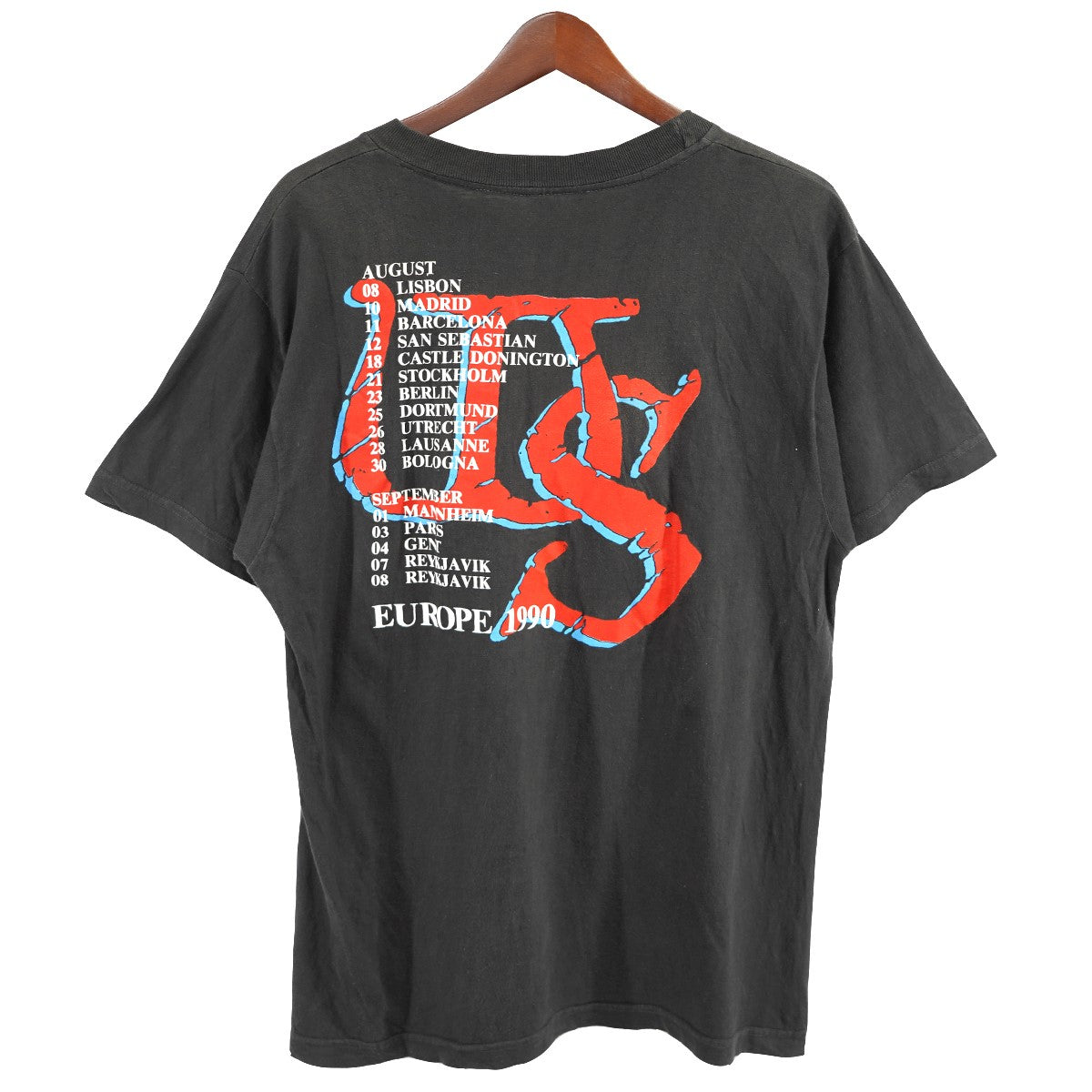 VINTAGE 1990 White Snake tour ホワイトスネイク EUROPEユーロ ツアー WhiteSnake ホワイトスネーク バンド バンT Tシャツ 古着・中古-2枚目のアイテム画像