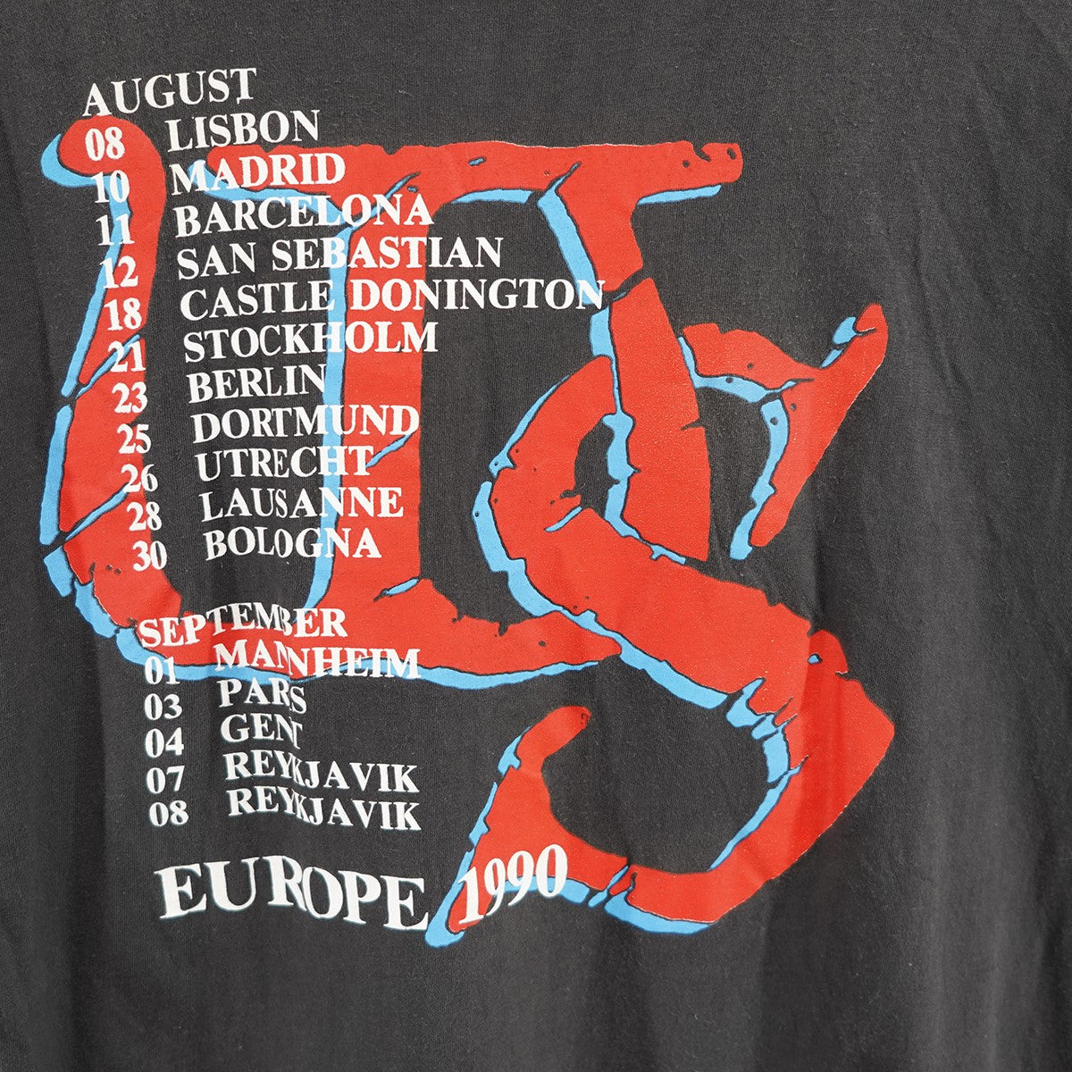 VINTAGE 1990 White Snake tour ホワイトスネイク EUROPEユーロ ツアー WhiteSnake ホワイトスネーク バンド バンT Tシャツ 古着・中古-5枚目のアイテム画像