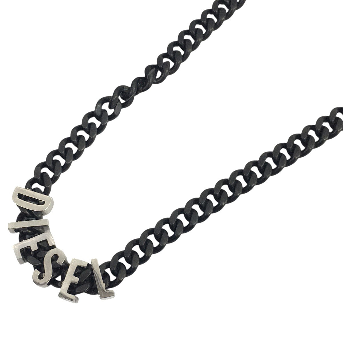 Two-Tone stainless steel chain necklaceツートーン ロゴ チェーン ネックレス