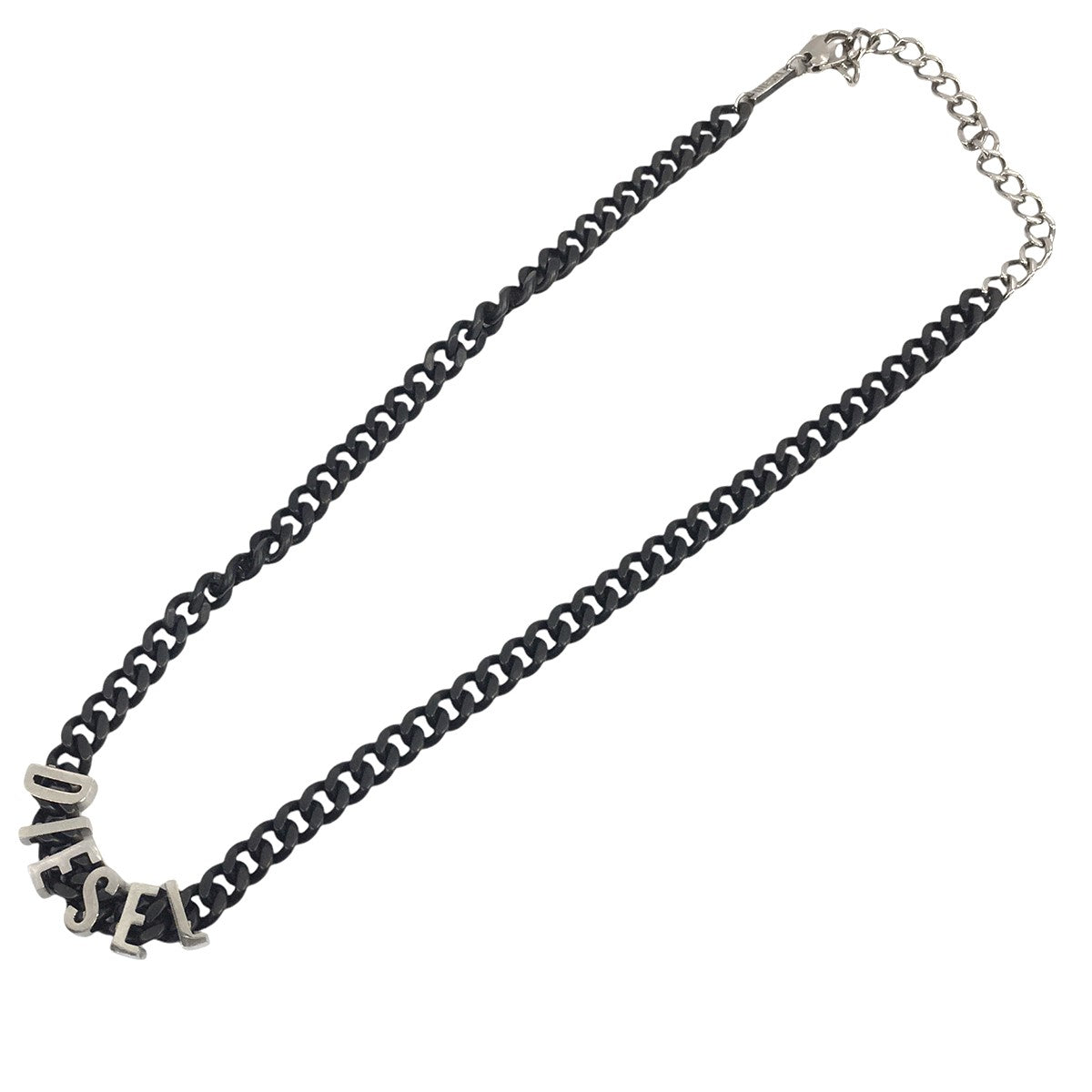 Two-Tone stainless steel chain necklaceツートーン ロゴ チェーン ネックレス