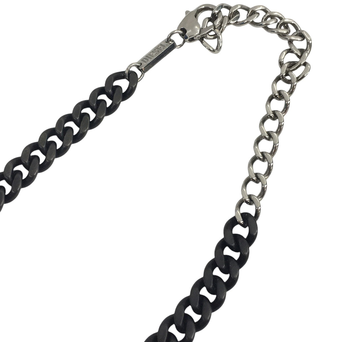 Two-Tone stainless steel chain necklaceツートーン ロゴ チェーン ネックレス