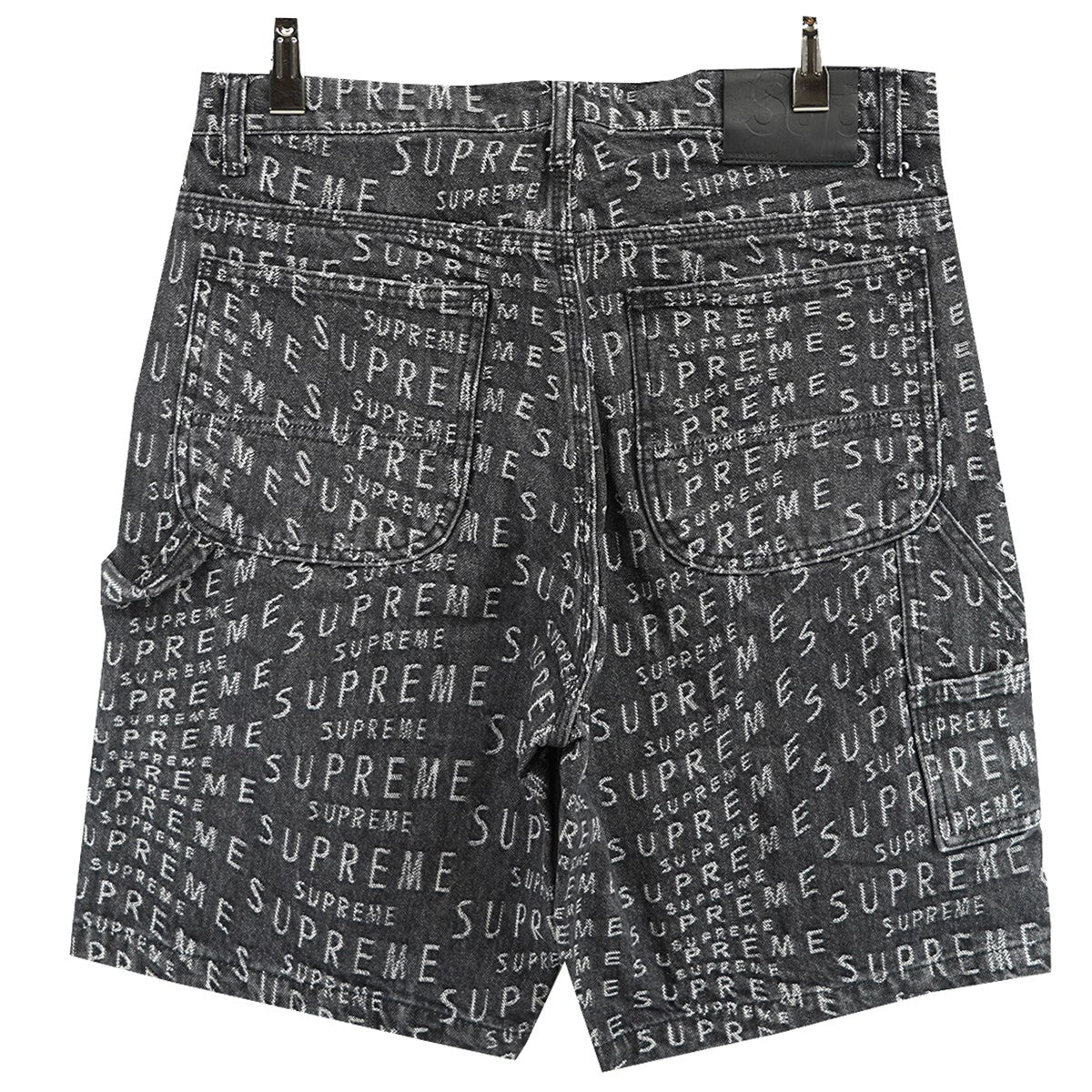21SS Warp Jacquard Logos Denim Painter Shortワープ ジャガード ロゴ デニム ペインター ショーツ ハーフパンツ