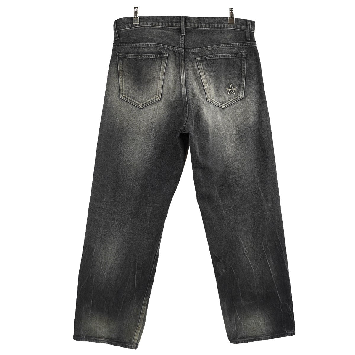 Supreme 23AW Distressed Loose Fit Selvedge Jeanスター ロゴ パッチ ディストレスド 加工 ルーズフィット セルビッジ ジーンズ デニム パンツ 古着・中古-1枚目のアイテム画像
