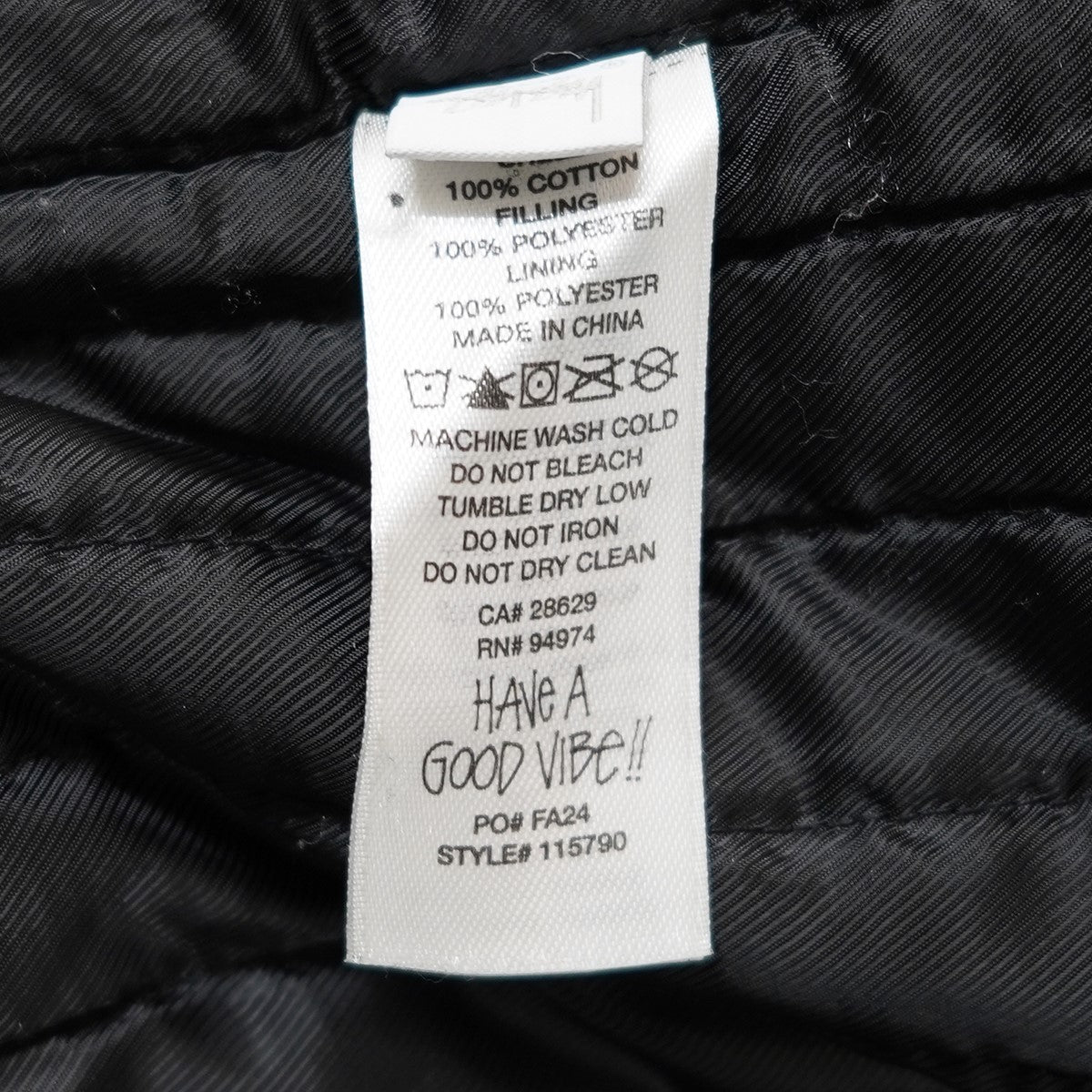 stussy(ステューシー) 24AW Work Jacket Contrast Stitchロゴ