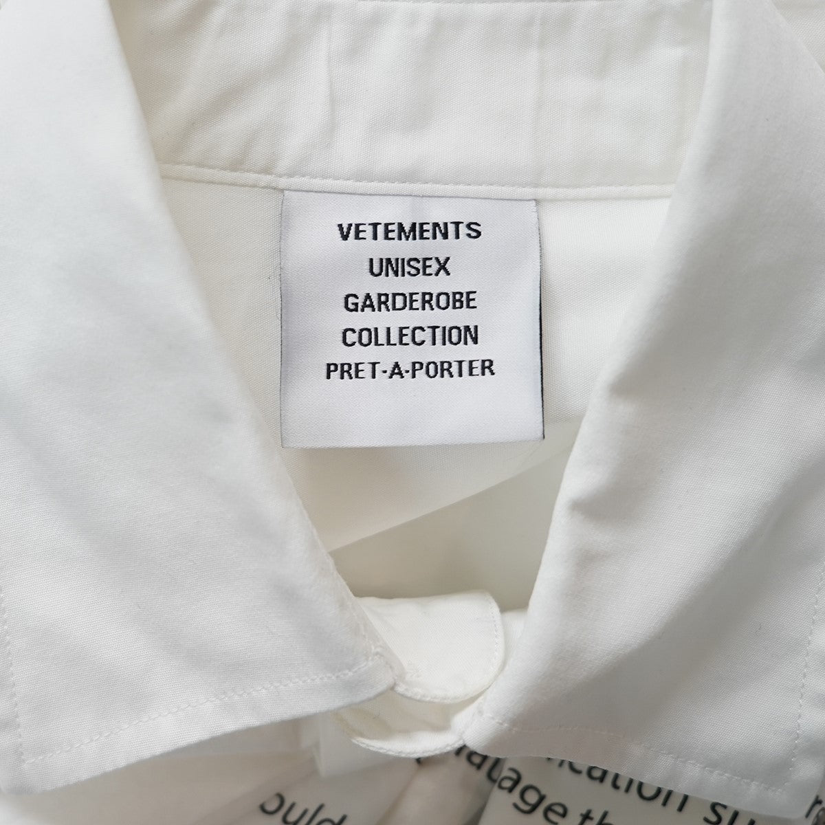 VETEMENTS(ヴェトモン) 24SS PAGE NOT FOUND SHIRTオーバーサイズ 