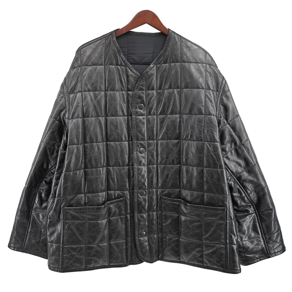 22AW REVERSIBLE QUILTED LEATHER LINNER BLOUSONリバーシブル キルテッド キルティング レザー ライナー ブルゾン ジャケット レザージャケット