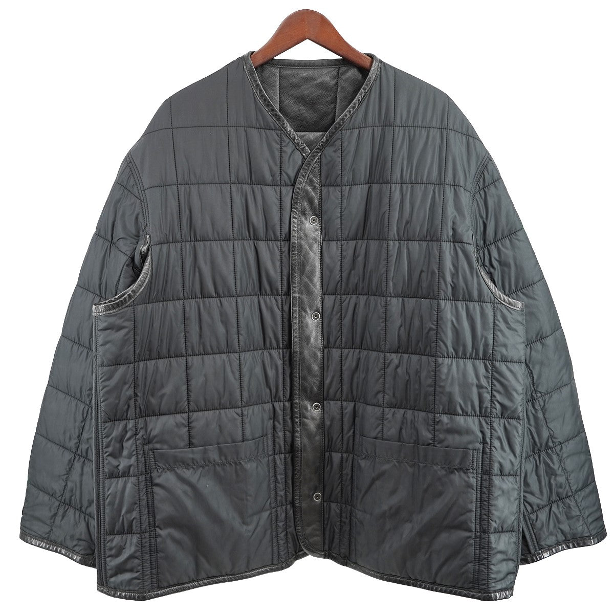 22AW REVERSIBLE QUILTED LEATHER LINNER BLOUSONリバーシブル キルテッド キルティング レザー ライナー ブルゾン ジャケット レザージャケット