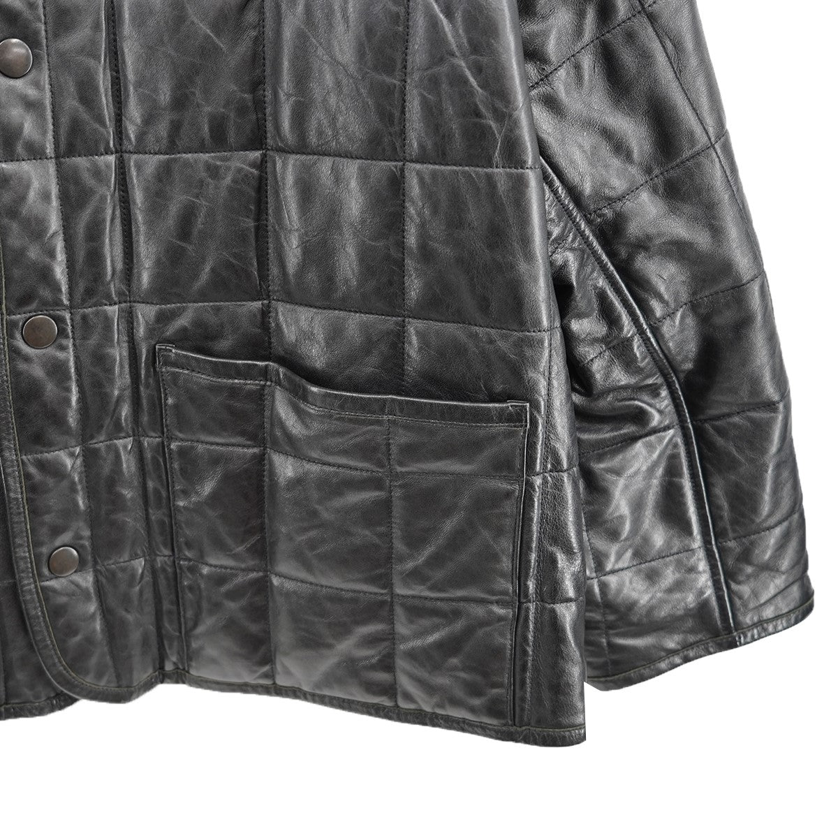 22AW REVERSIBLE QUILTED LEATHER LINNER BLOUSONリバーシブル キルテッド キルティング レザー ライナー ブルゾン ジャケット レザージャケット