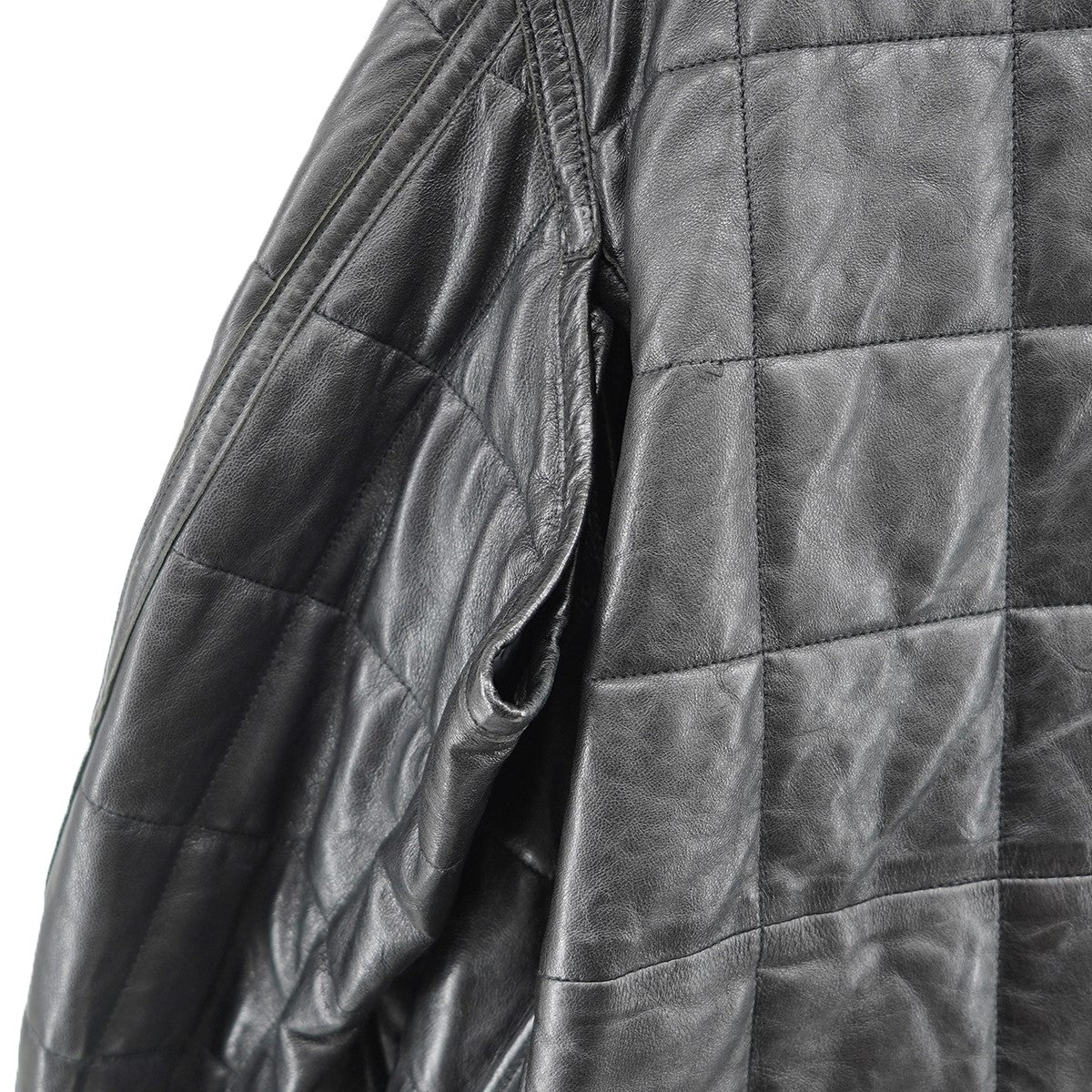 22AW REVERSIBLE QUILTED LEATHER LINNER BLOUSONリバーシブル キルテッド キルティング レザー ライナー ブルゾン ジャケット レザージャケット