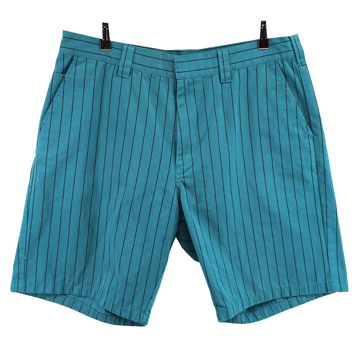21SS Work Short Teal Stripeストライプ ワークショーツ ハーフパンツ