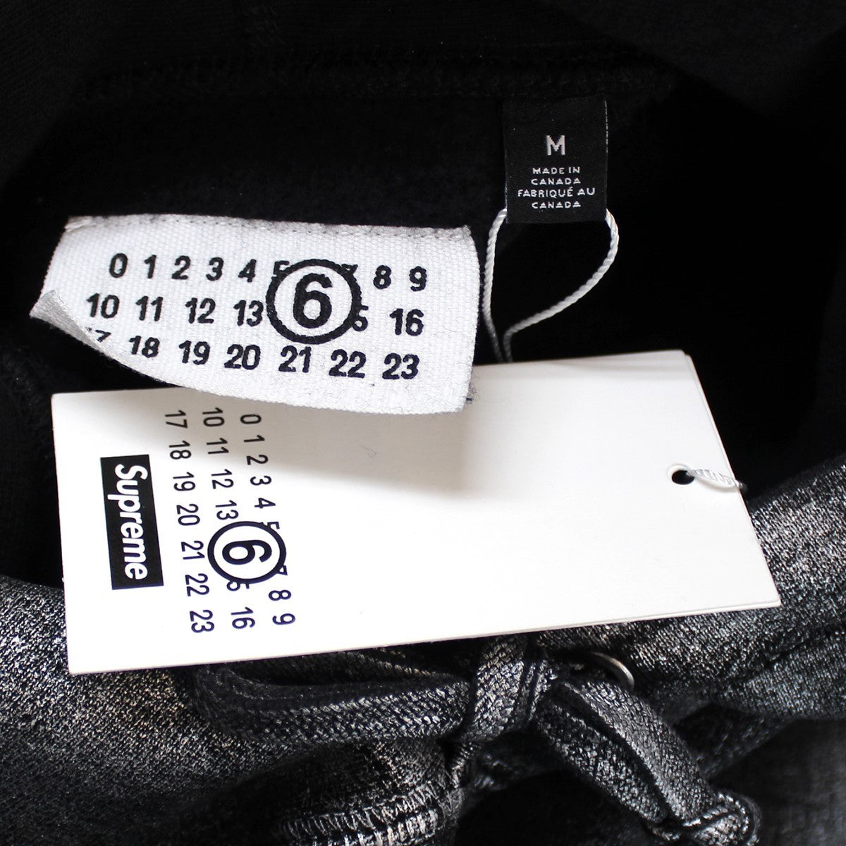 Supreme×MM6 Maison Margiela 24SS MM6 Foil Box Logo Hooded