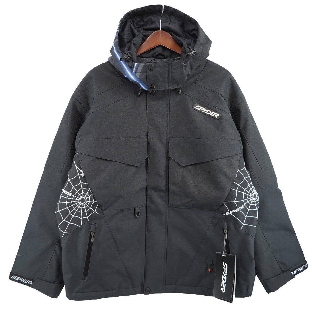 24AW Spyder Technical Jacketスパイダー ロゴ フード フーデッド テクニカル ジャケット