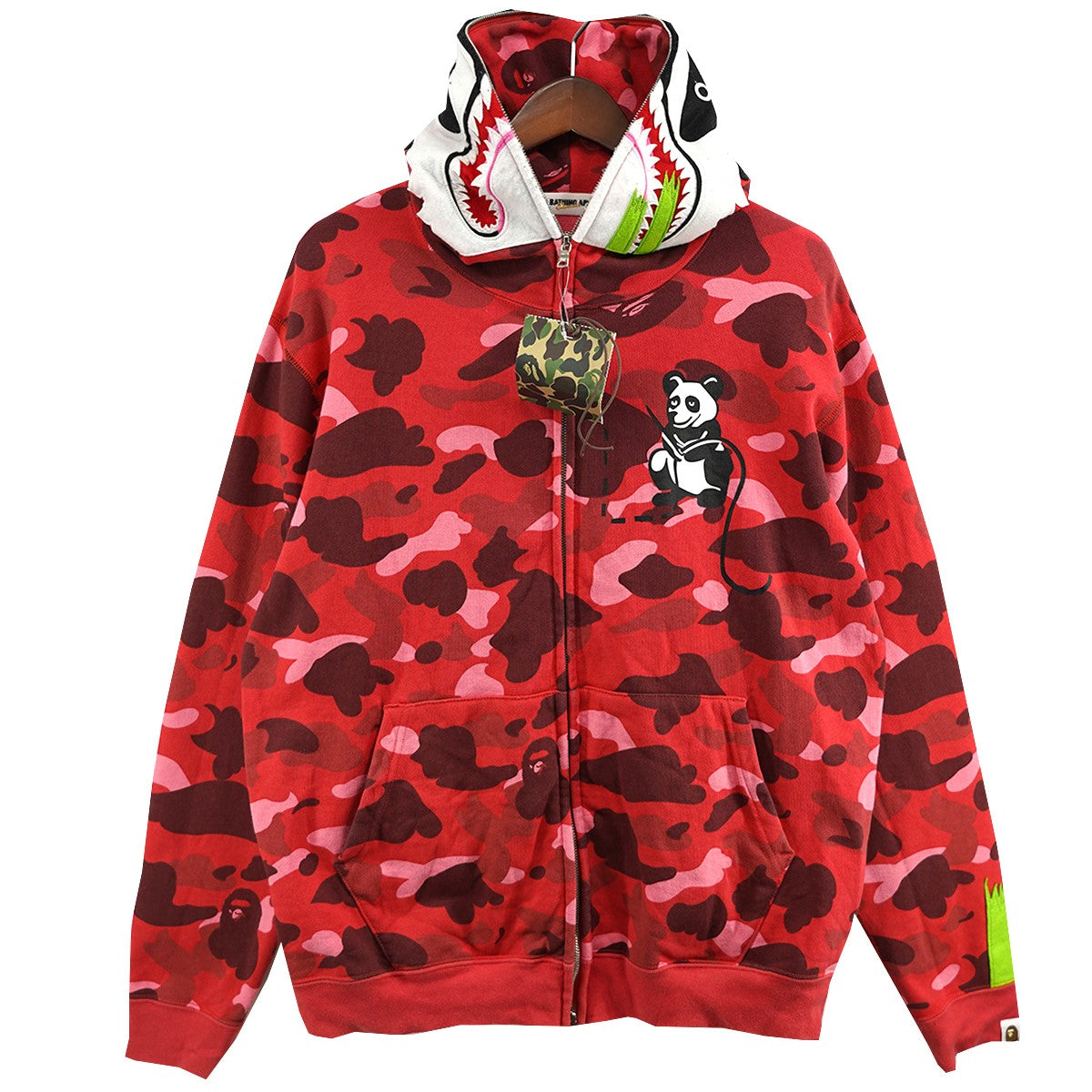 a bating ape bape シャークパーカー GIANT SHARK FULL ZIP HOODIE | bape.com
