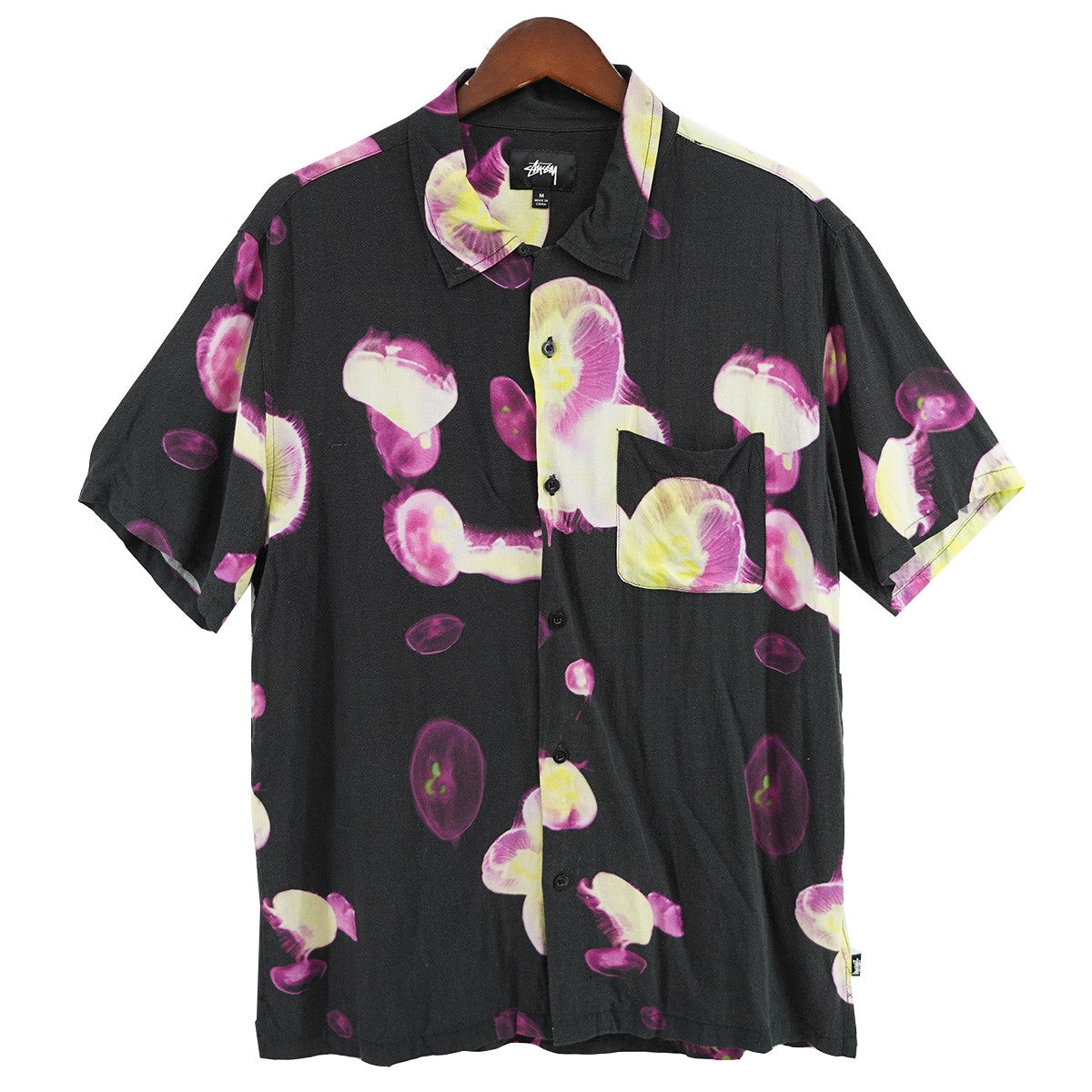 希少 STUSSY BOB MARLEY OPEN COLLAR SHIRT ステューシー