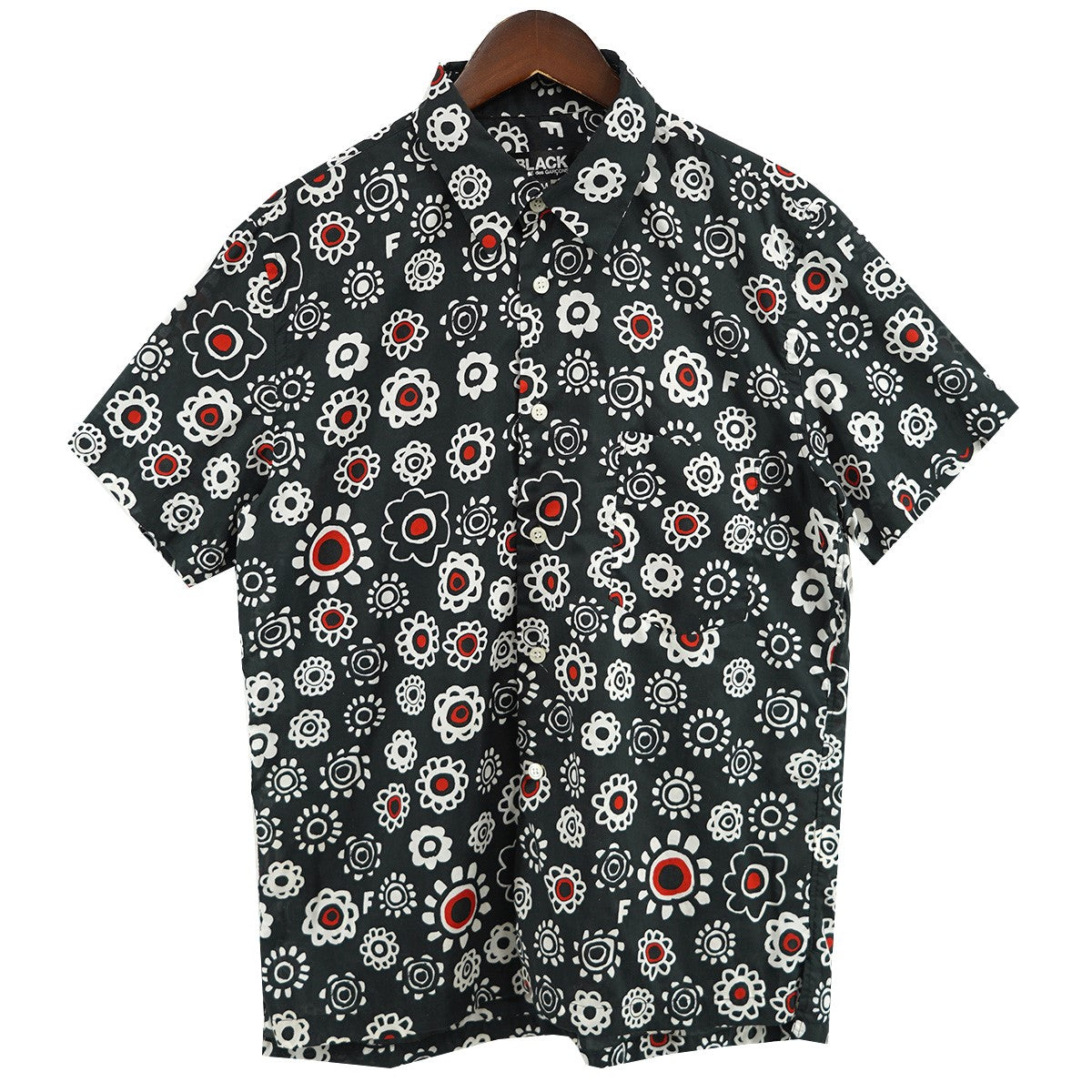 【2025秋冬新作】 BLACK COMME 総柄シャツ GARCONS(ブラックコムデギャルソン) des トップス