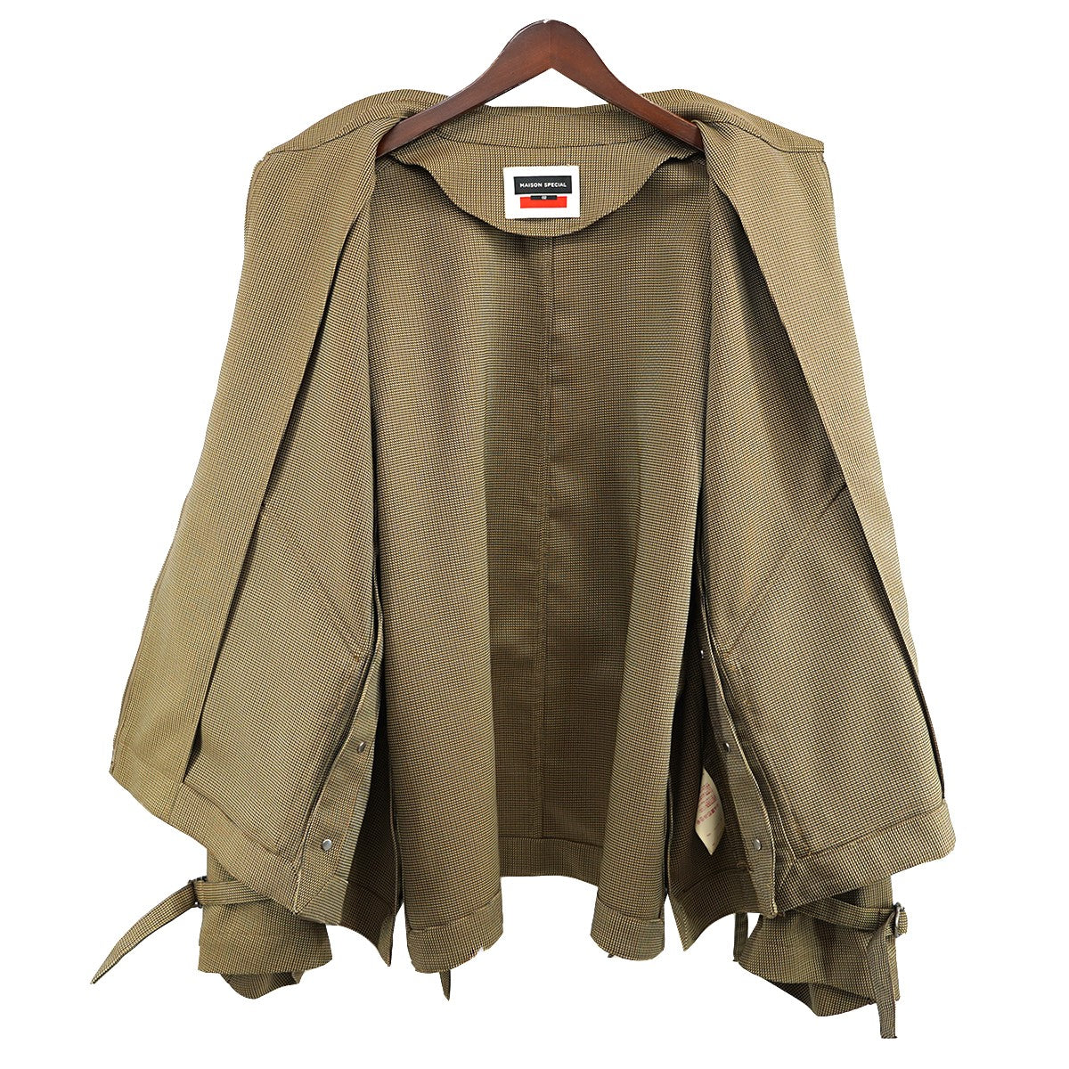 MAISON SPECIAL(メゾンスペシャル) プライムオーバー2WAYジップシャツ