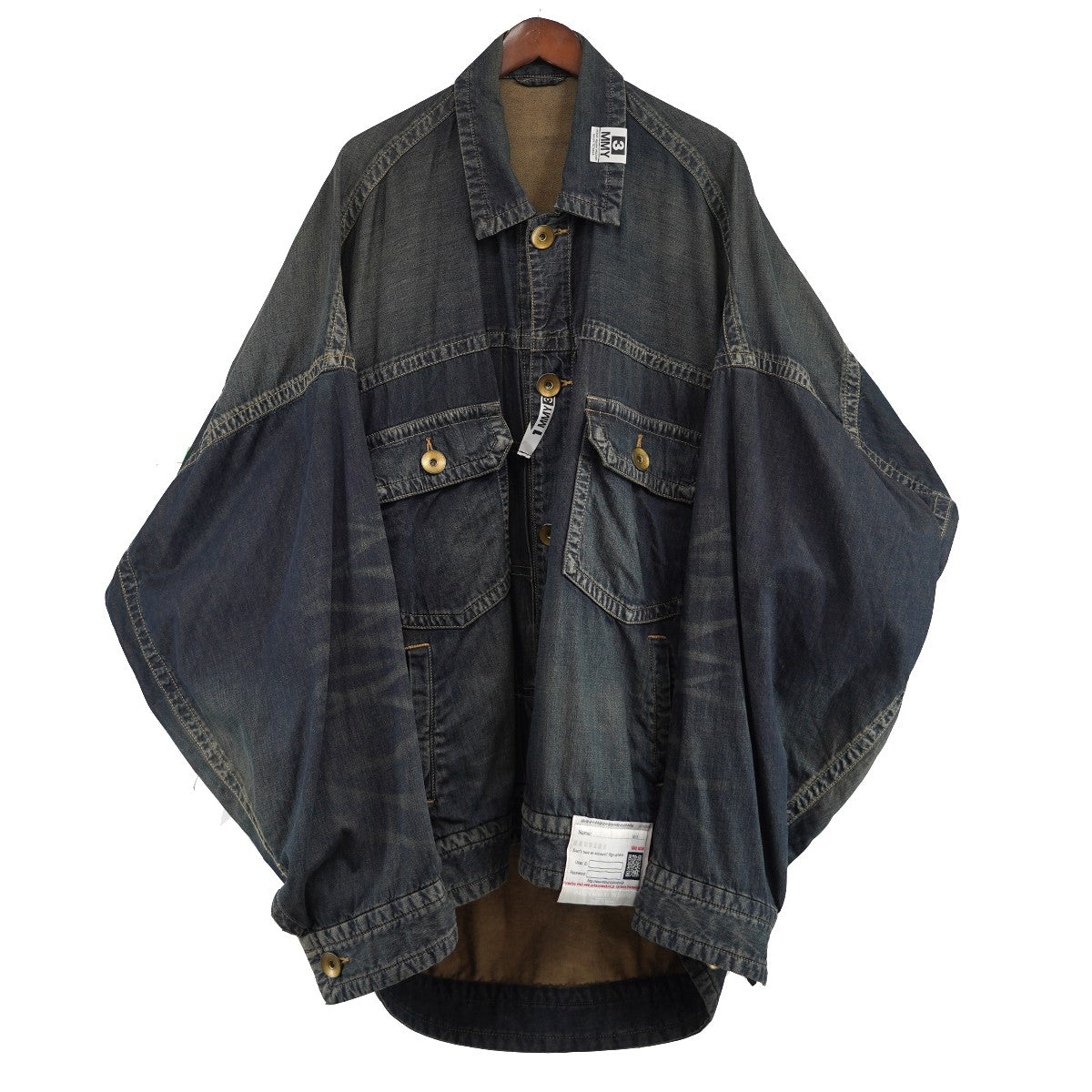 24SS スーパービッグデニムジャケット - Huse Super Big Denim Jacket - INDIGOオーバーサイズ デニム ジャケット