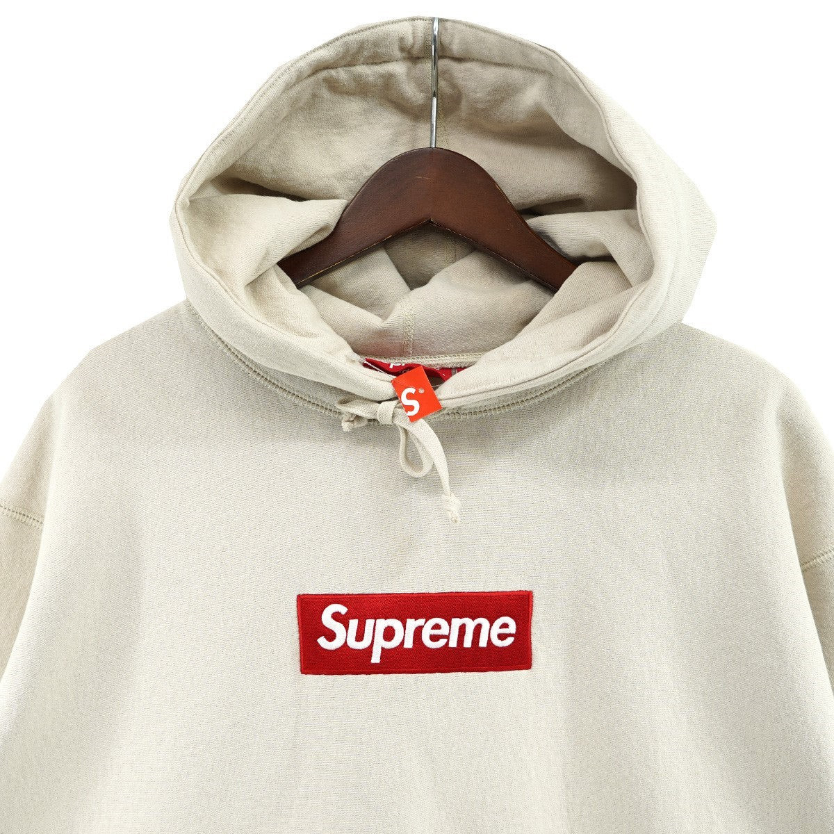 Supreme 24AW Box Logo Hooded Sweatshirt Stoneボックスロゴ フーデッドスウェットシャツ ボックス ロゴ パーカー 古着・中古-3枚目のアイテム画像