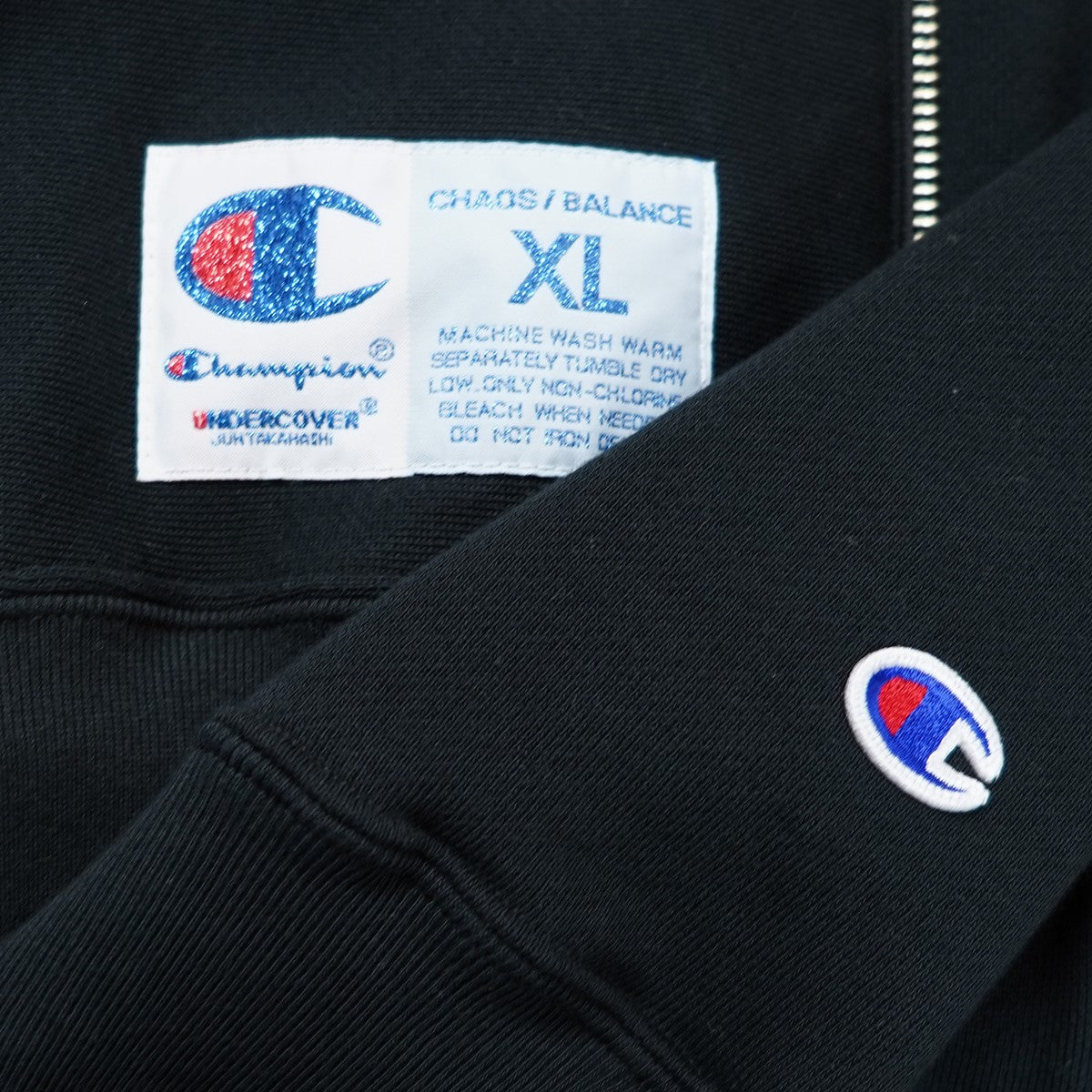 Champion × UNDERCOVER ジップフーデッドスウェットLサイズ UNDERCOVER×Champion REVERSE WEAVE 25SS コラボ リバース