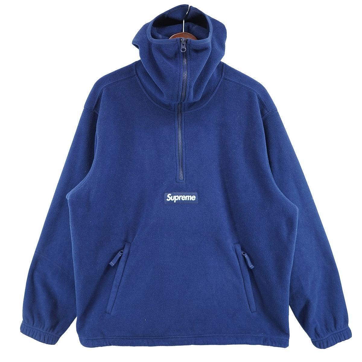 24AW Polartec Facemask Half Zip Hooded Sweatshirtポーラテック フリース ボックスロゴ ハーフジップ フーデッドスウェットシャツ パーカー