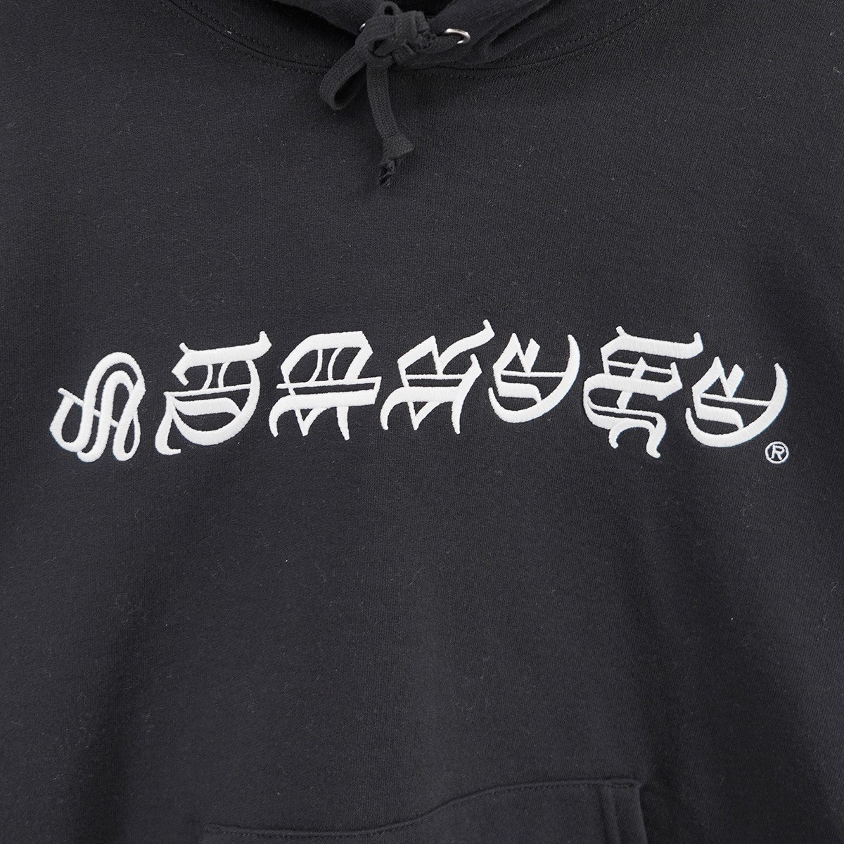 25SS Blackletter Hooded Sweatshirtブラックレター ロゴ 刺繍 パーカー フーデッドスウェットシャツ