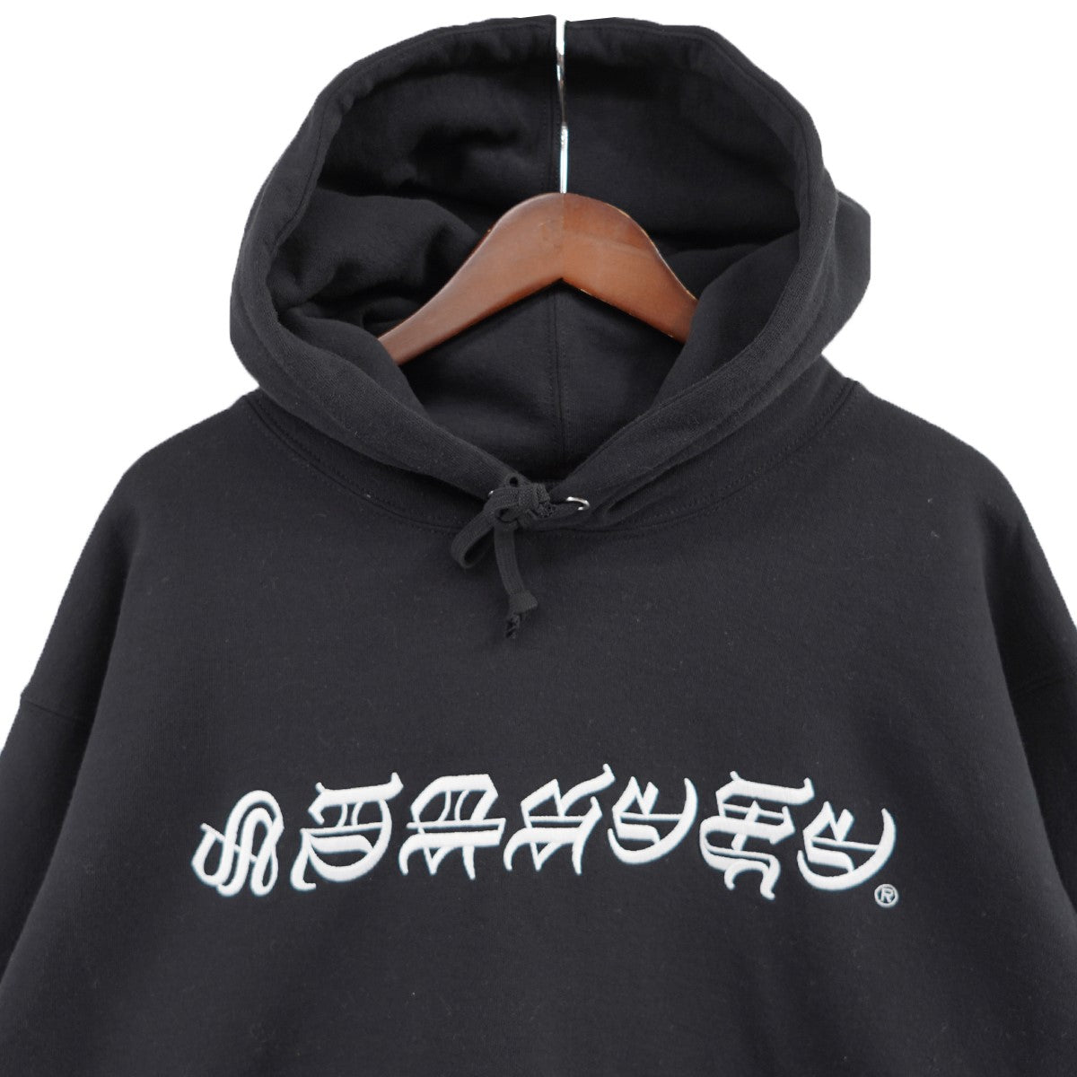 25SS Blackletter Hooded Sweatshirtブラックレター ロゴ 刺繍 パーカー フーデッドスウェットシャツ