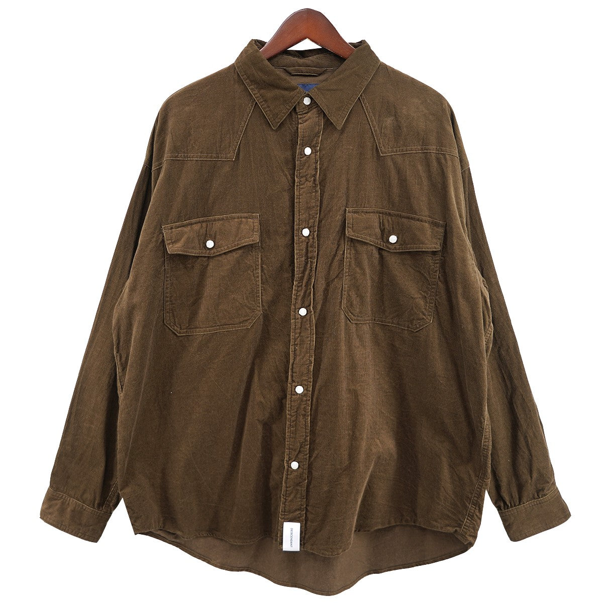 DESCENDANT MISSOURI CORDUROY LS SHIRTコーデュロイ ウエスタン シャツ 古着・中古-1枚目のアイテム画像