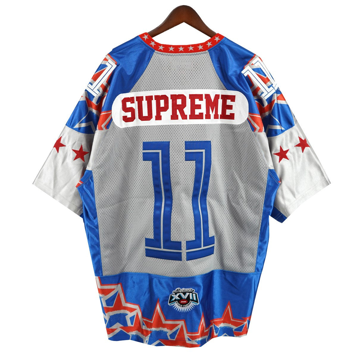 Supreme 25SS Stars Football Jerseyロゴ スター フットボール ジャージ 11 ナンバリング ジャージー Tシャツ 古着・中古-2枚目のアイテム画像