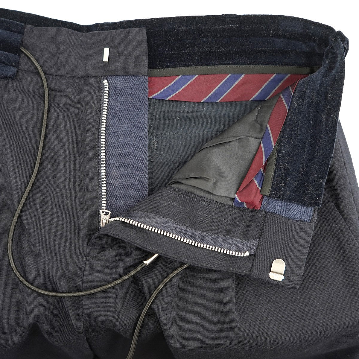 sacai(サカイ) 21SS Velor switching Suiting Pantsベロア 切替