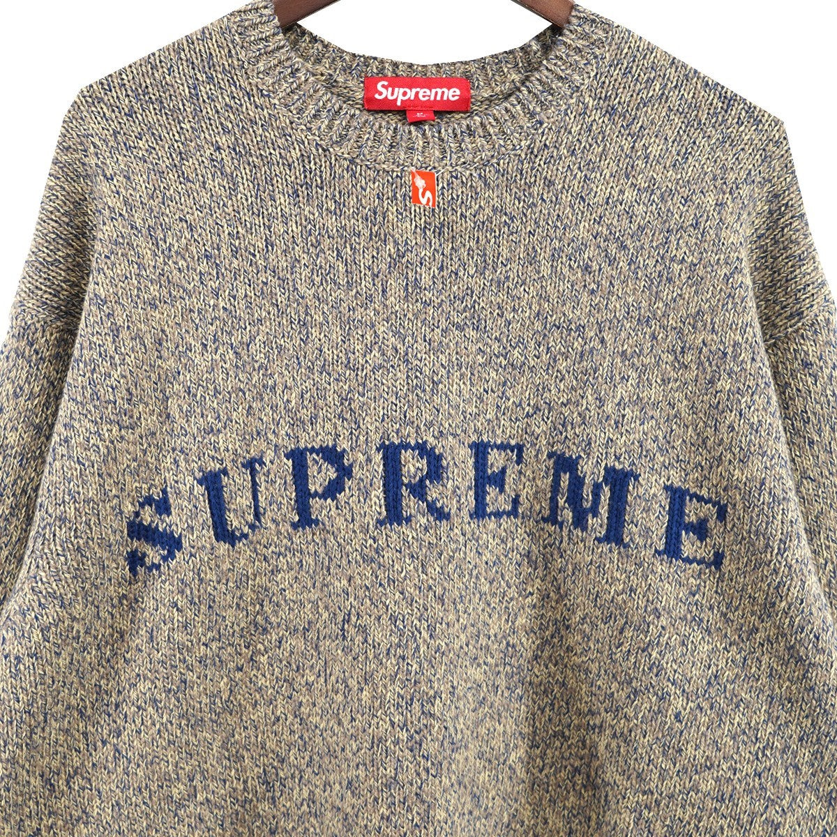Supreme 25SS Contrast Logo Sweaterコントラスト ロゴ ニット セーター 古着・中古-2枚目のアイテム画像