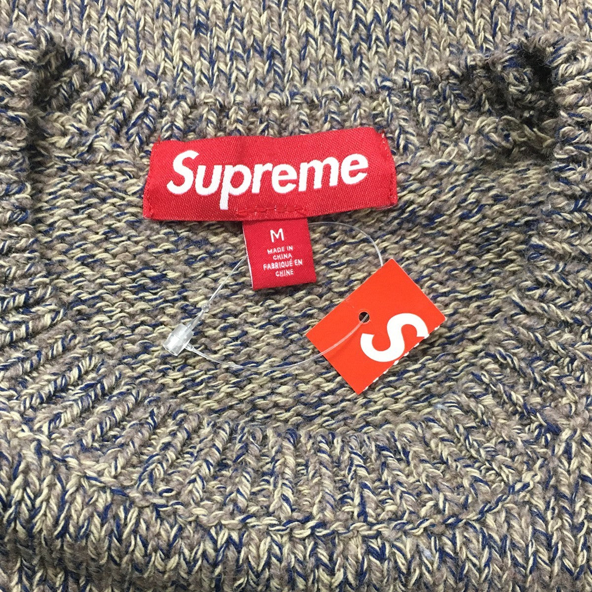 Supreme 25SS Contrast Logo Sweaterコントラスト ロゴ ニット セーター 古着・中古-5枚目のアイテム画像