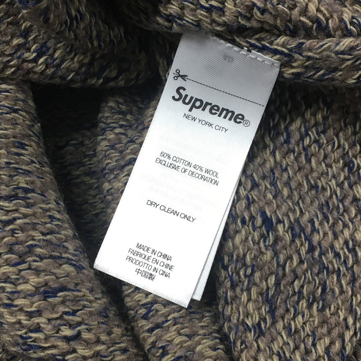 Supreme 25SS Contrast Logo Sweaterコントラスト ロゴ ニット セーター 古着・中古-6枚目のアイテム画像