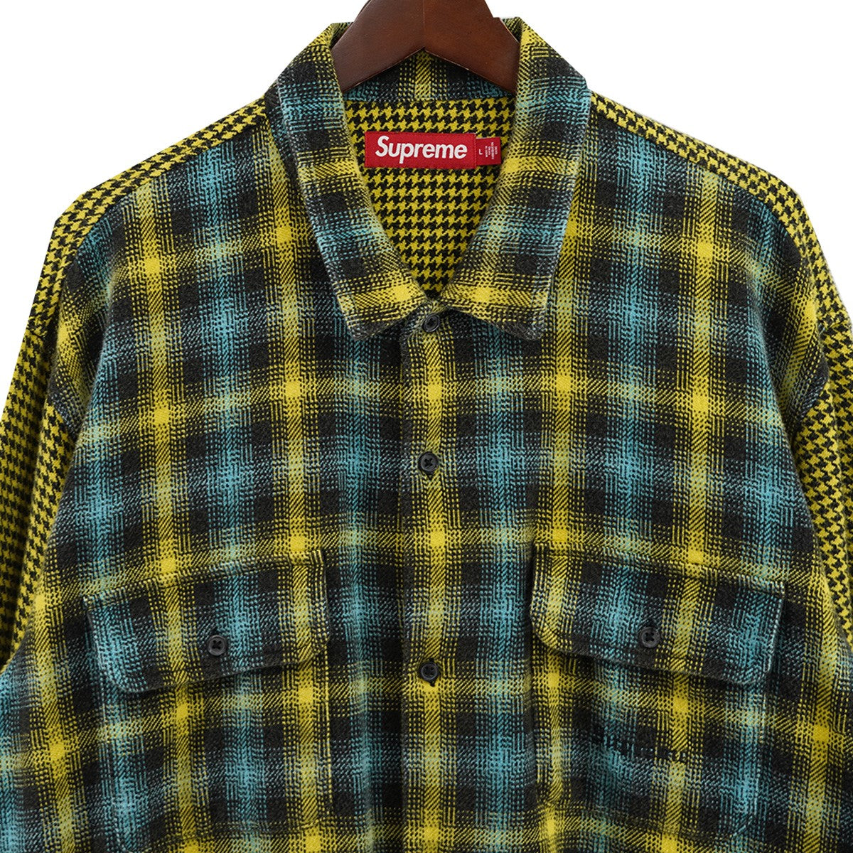 Supreme(シュプリーム) 23AW Houndstooth Plaid Flannel Shirtハウンド