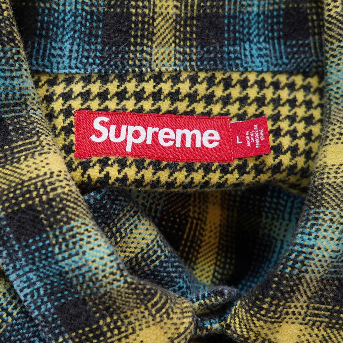 Supreme(シュプリーム) 23AW Houndstooth Plaid Flannel Shirtハウンド