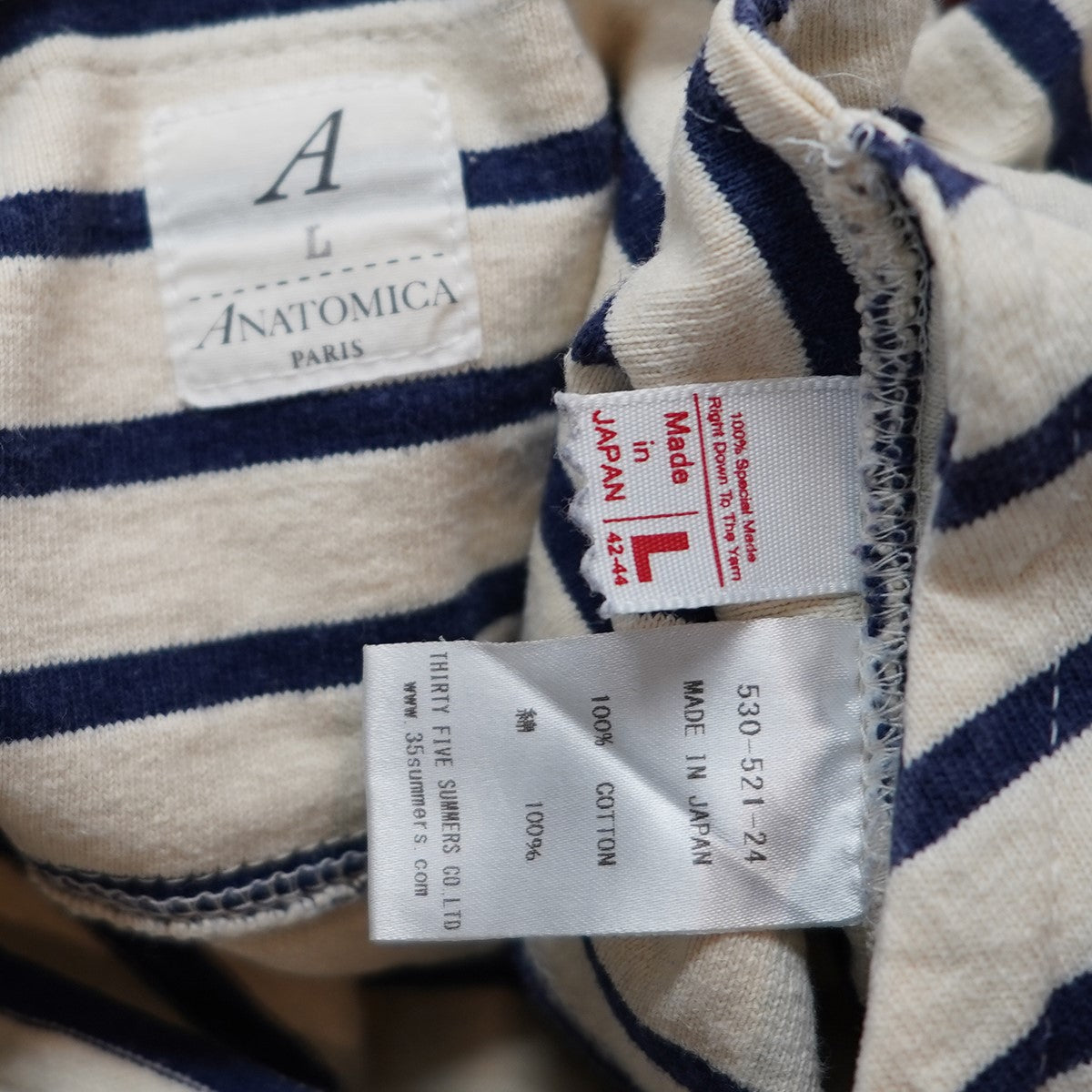 ANATOMICA PARIS(アナトミカ パリス) ボーダーTシャツ 530-521