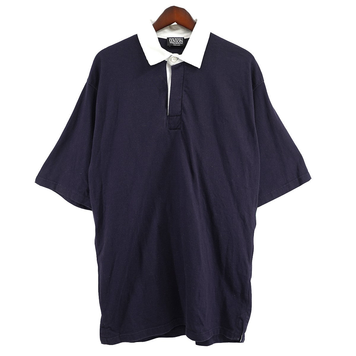 HACKNEY UNION WORKHOUSE プルオーバー ラガーシャツ ラグビー 半袖 ポロ シャツ 古着・中古-1枚目のアイテム画像