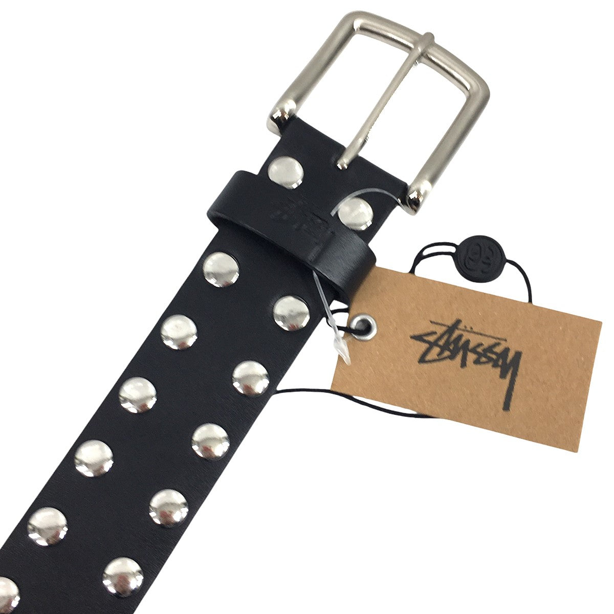 stussy 8 Ball Studded Beltエイトボール スタッズ レザー ベルト 古着・中古-5枚目のアイテム画像